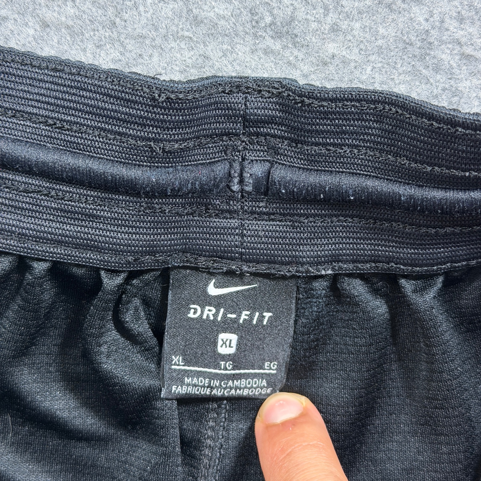 Nike Dri-FIT Shorts Mens XL Black Basketball Breathable Drawstring Athletic thumbnail 3