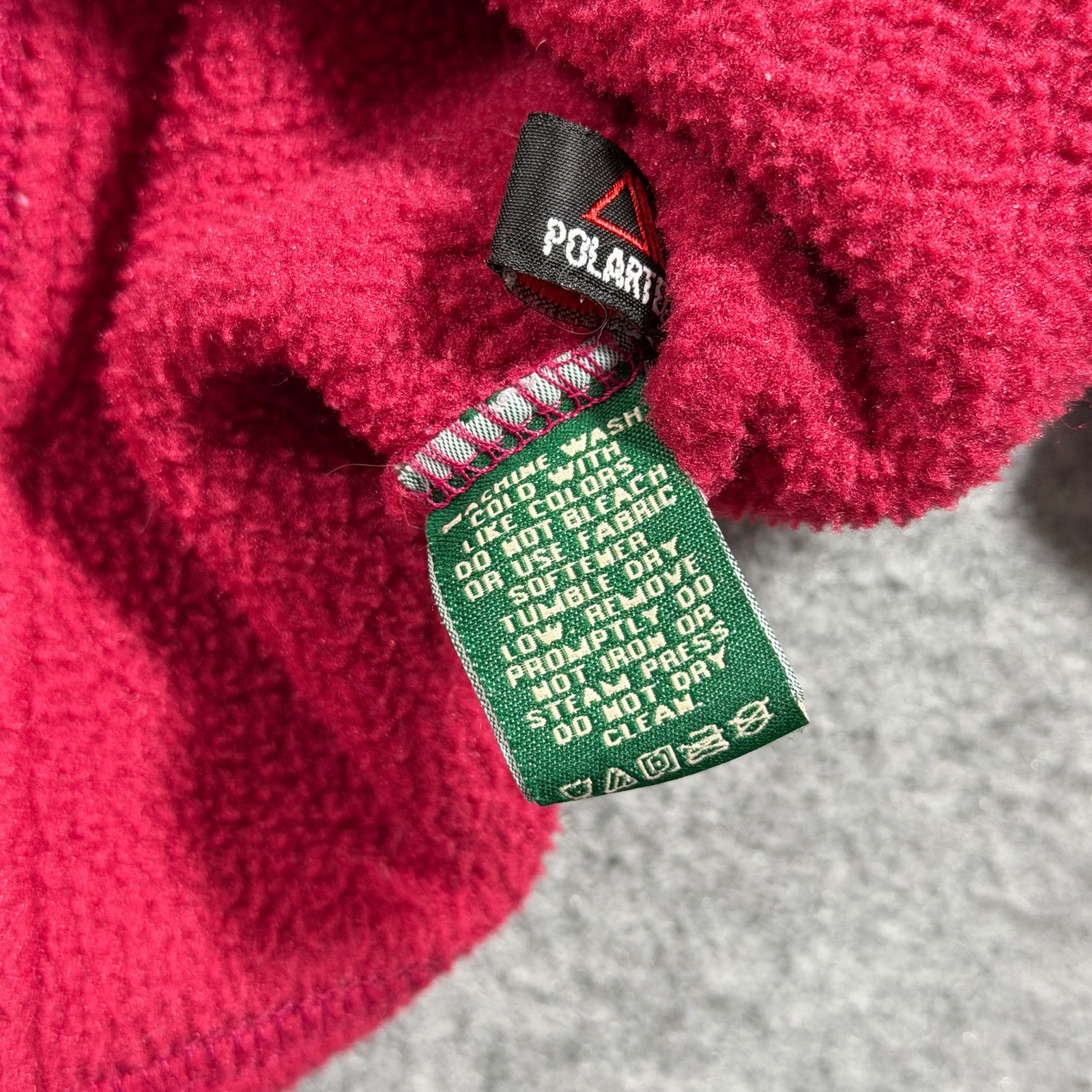 Vintage L.L.Bean Fleece Jacket Womens S Red Full Zip Outdoor Hiking High Collar thumbnail 10