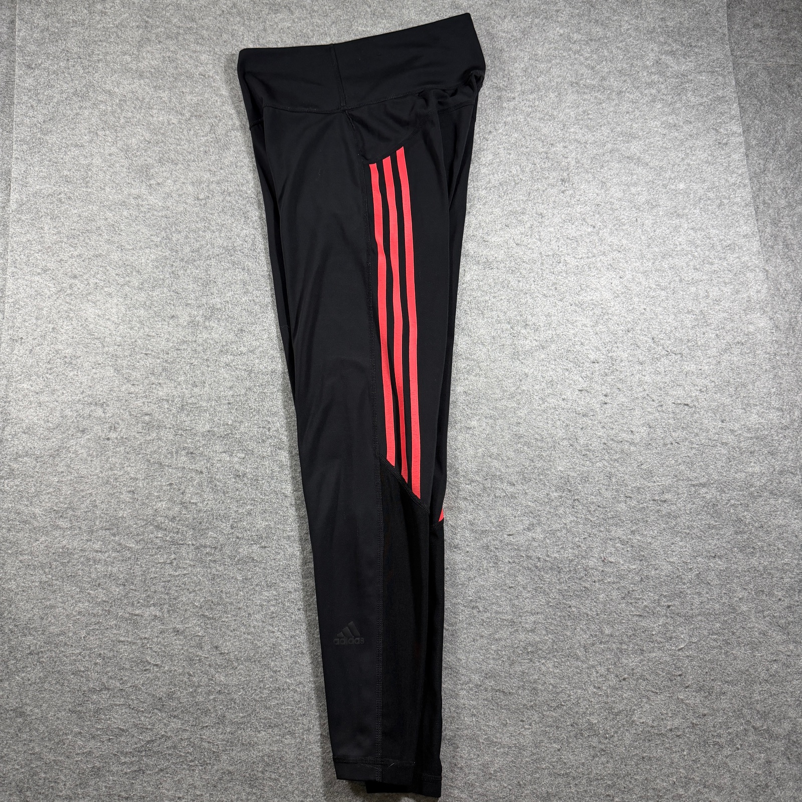 Adidas Tiro Leggings Womens M Black Red Stripe High Waist Athleisure Training thumbnail 4