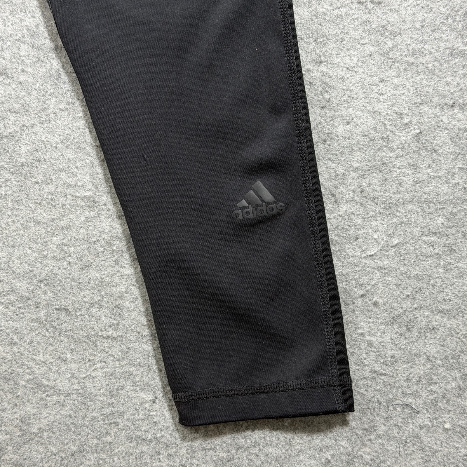 Adidas Tiro Leggings Womens M Black Red Stripe High Waist Athleisure Training thumbnail 5