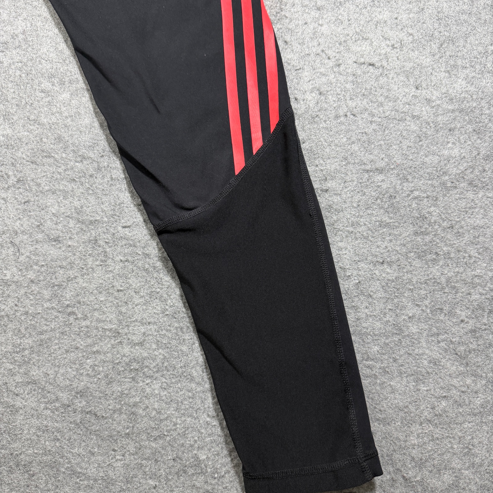 Adidas Tiro Leggings Womens M Black Red Stripe High Waist Athleisure Training thumbnail 11