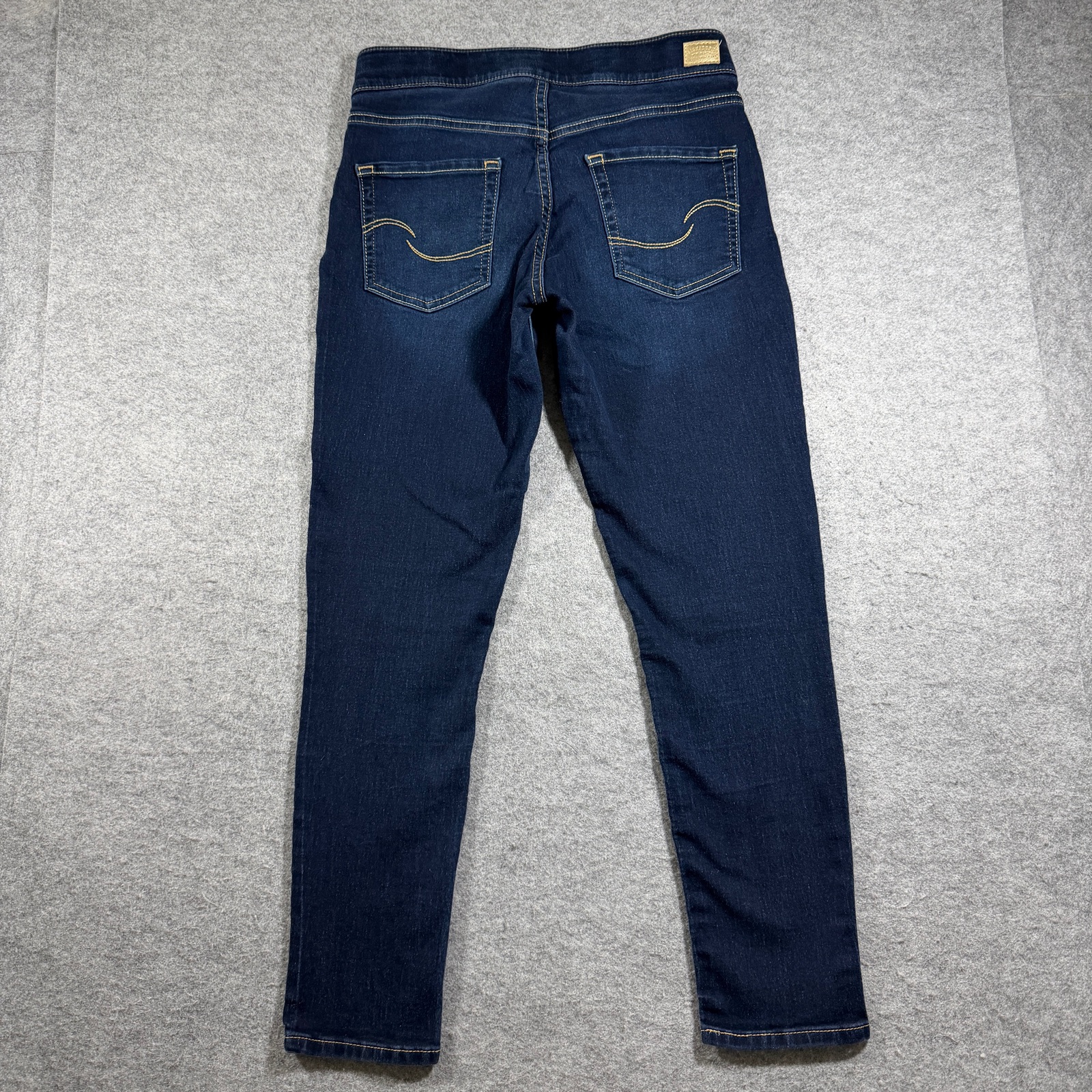 Levi's Pull-On Skinny Jeans Womens 28x28 Dark Blue Denim Stretch Elastic Waist thumbnail 2