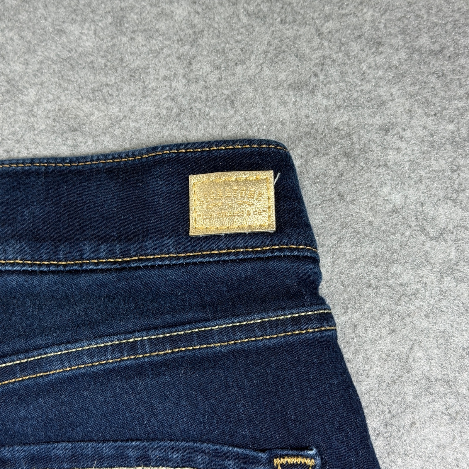 Levi's Pull-On Skinny Jeans Womens 28x28 Dark Blue Denim Stretch Elastic Waist thumbnail 10