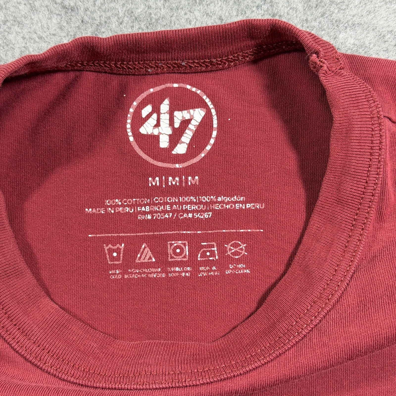 Boston College Eagles T Shirt Mens M Maroon Wash Graphic Tee NCAA Cotton Preppy thumbnail 3