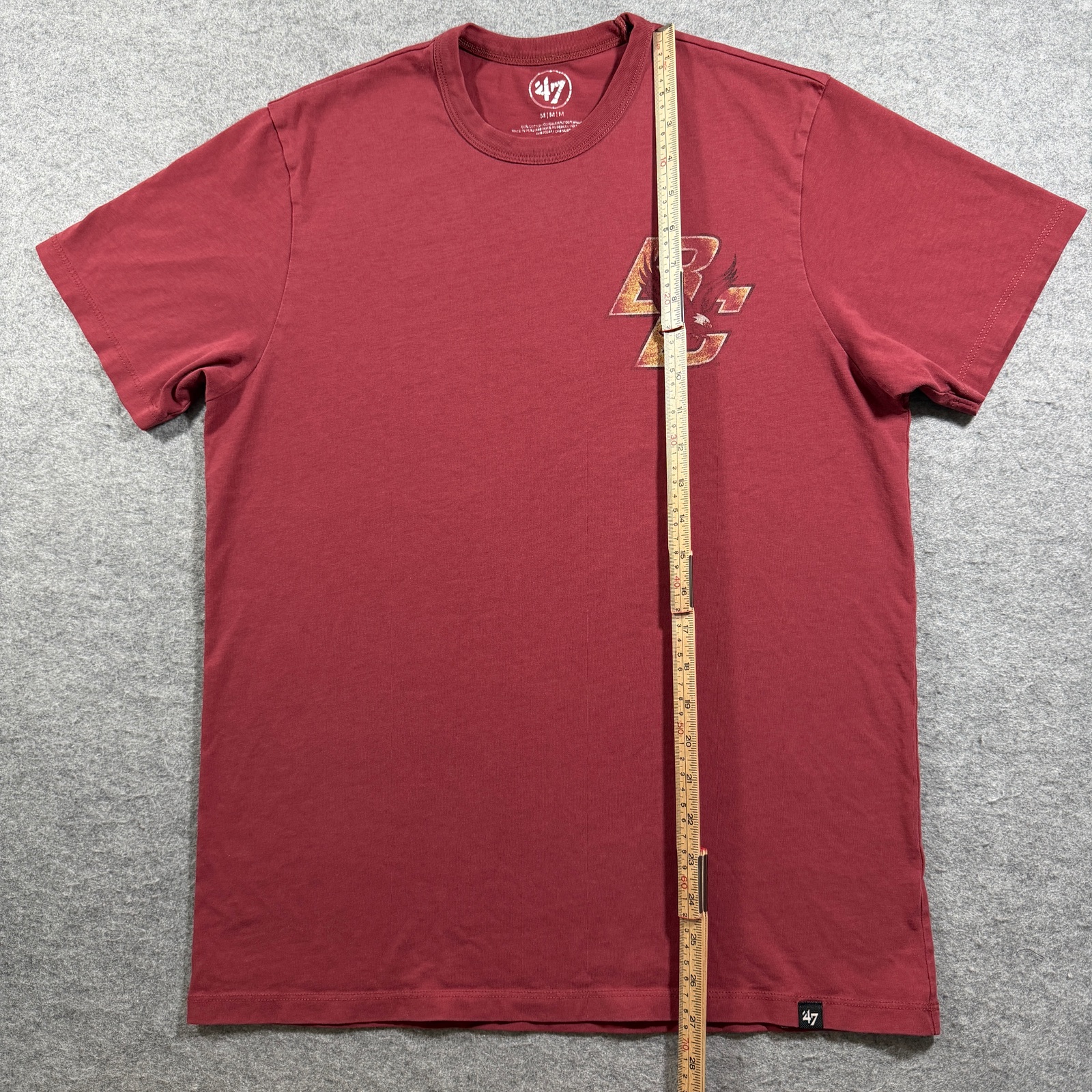 Boston College Eagles T Shirt Mens M Maroon Wash Graphic Tee NCAA Cotton Preppy thumbnail 5
