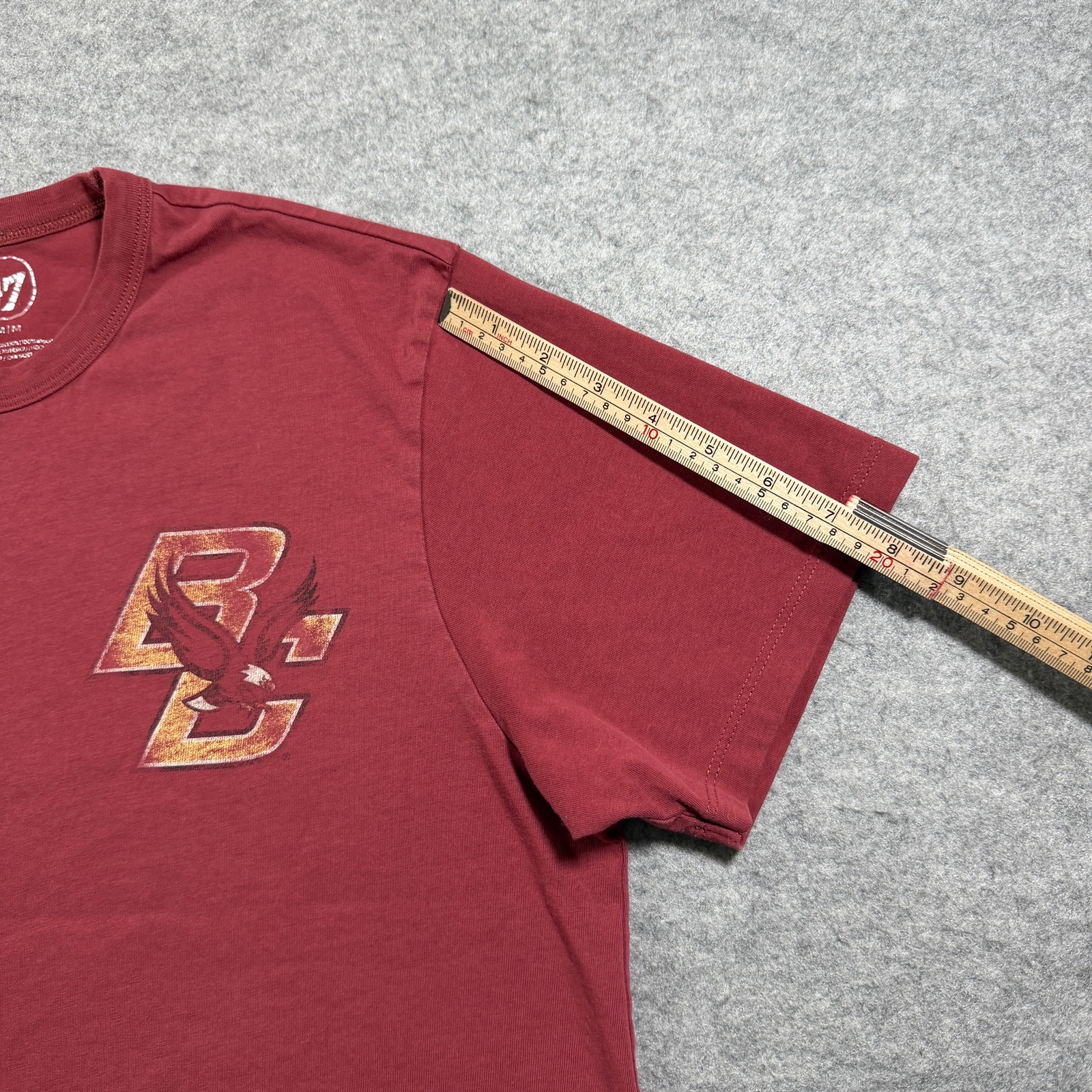 Boston College Eagles T Shirt Mens M Maroon Wash Graphic Tee NCAA Cotton Preppy thumbnail 7