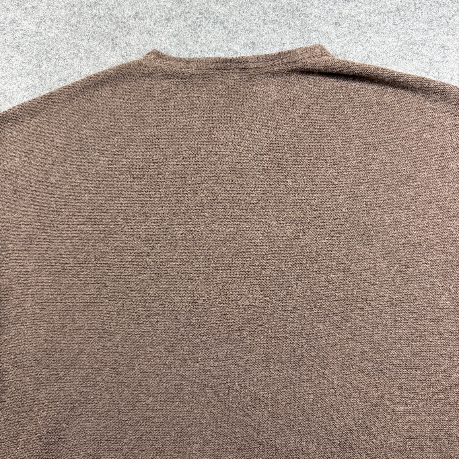 Pure Jill Sweater Womens S Brown V-Neck Cropped Cotton Silk Wool Boxy Casual thumbnail 11