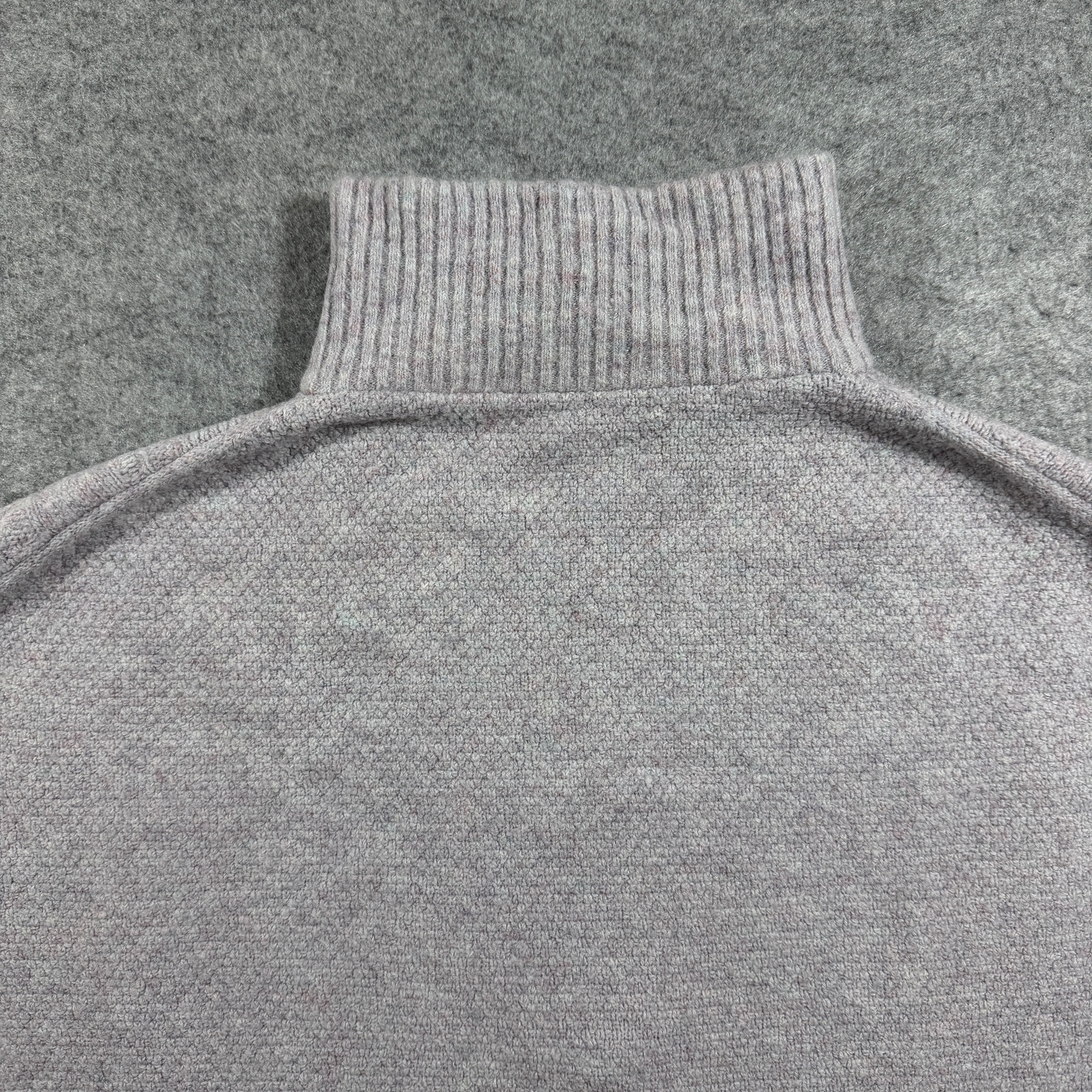 J.Crew Turtleneck Sweater Womens XS Gray Merino Wool Alpaca Cable Knit Preppy thumbnail 9