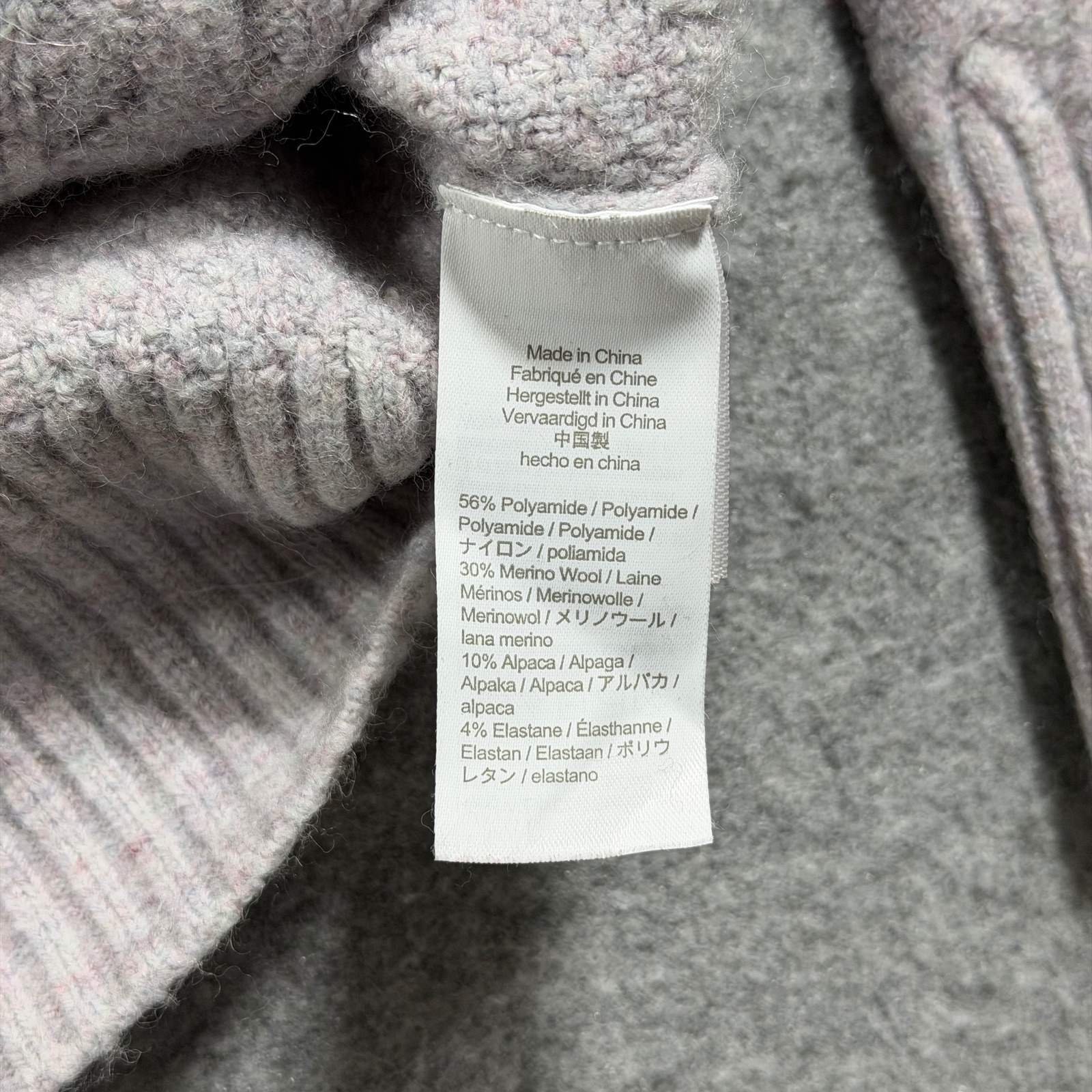 J.Crew Turtleneck Sweater Womens XS Gray Merino Wool Alpaca Cable Knit Preppy thumbnail 10