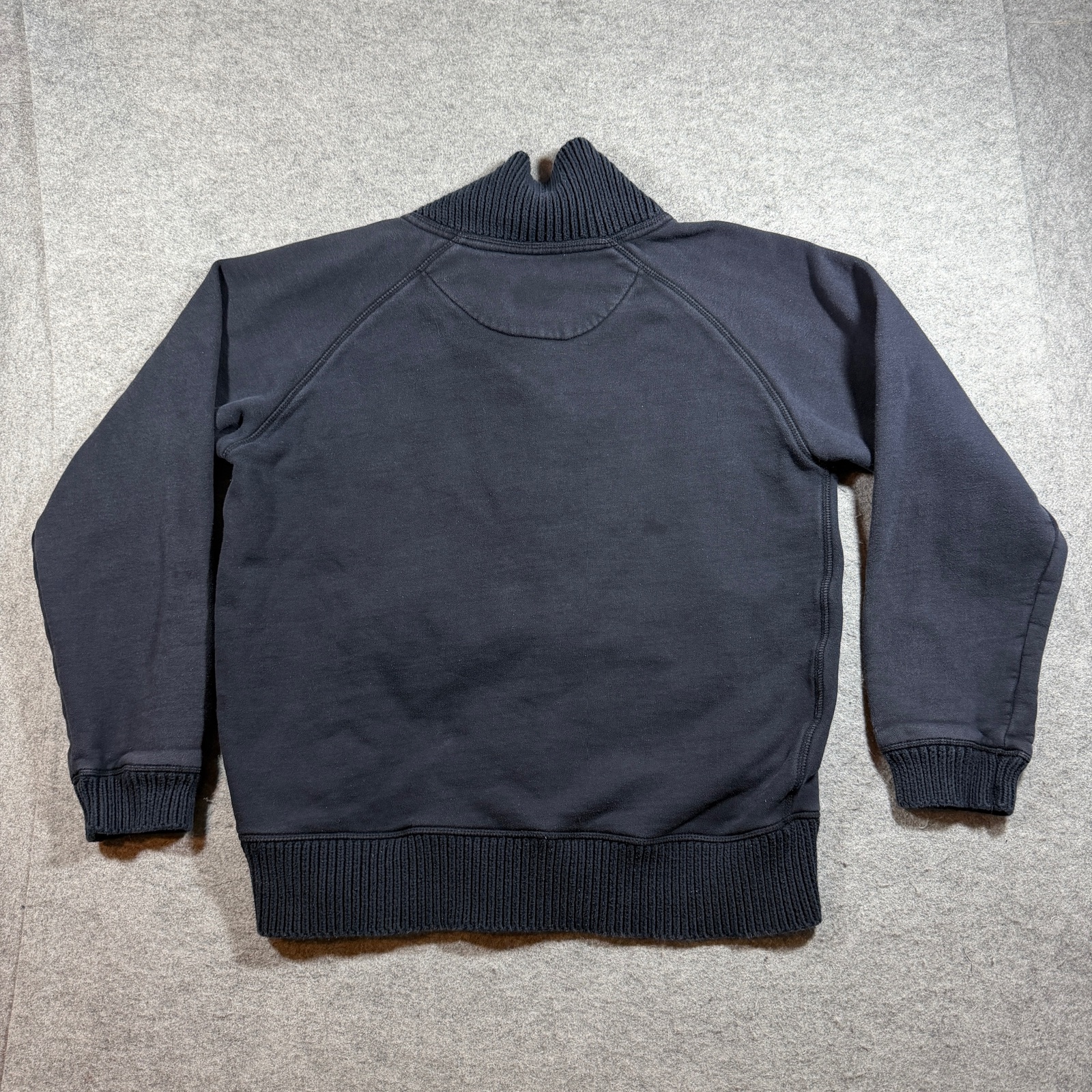 Zara Man Cardigan Mens XL Navy Toggle Shawl Collar Elbow Patches Fall Preppy thumbnail 2