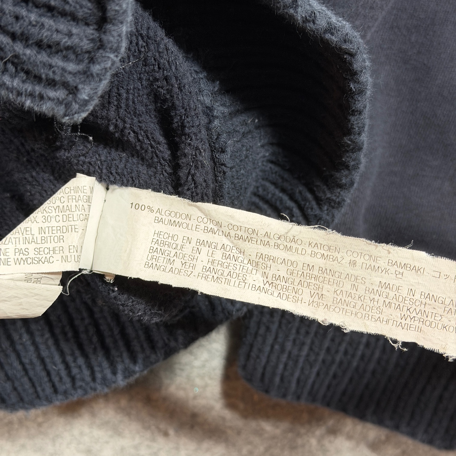 Zara Man Cardigan Mens XL Navy Toggle Shawl Collar Elbow Patches Fall Preppy thumbnail 11