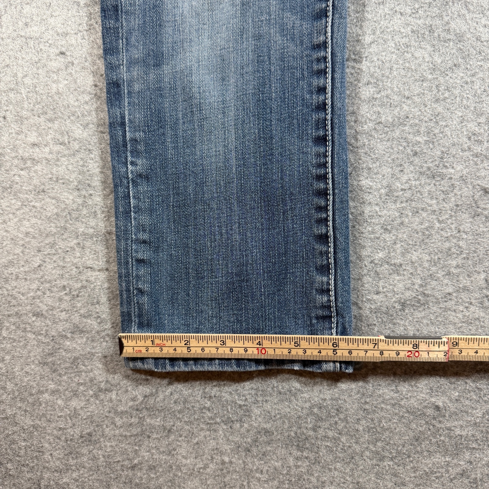 Y2K L.A. Idol USA Jeans Womens 5 Blue Bootcut Distressed Rhinestone Embellished thumbnail 9