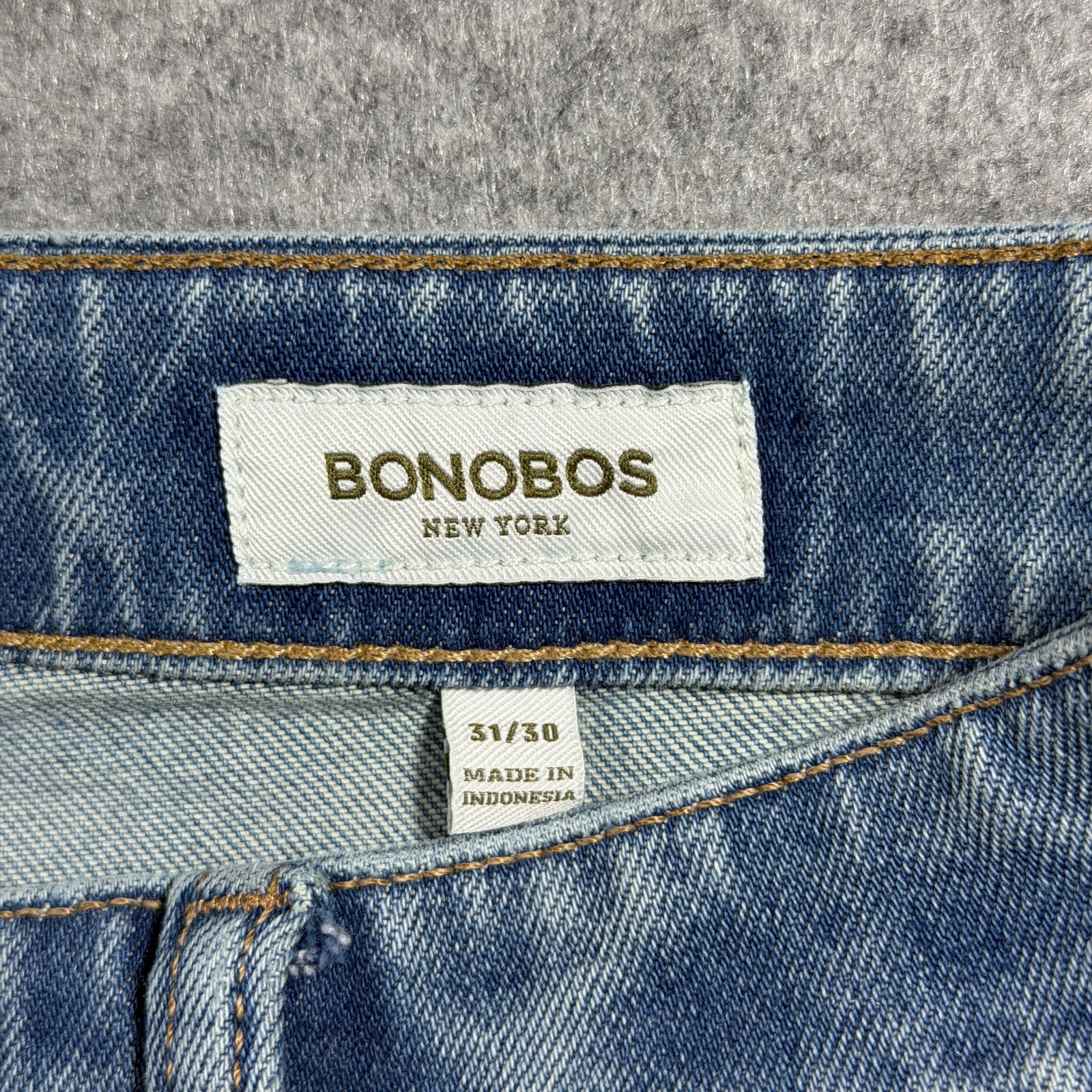 Bonobos Jeans Mens 31x30 Light Blue Wash Slim Fit Stretch Denim Five Pocket thumbnail 3