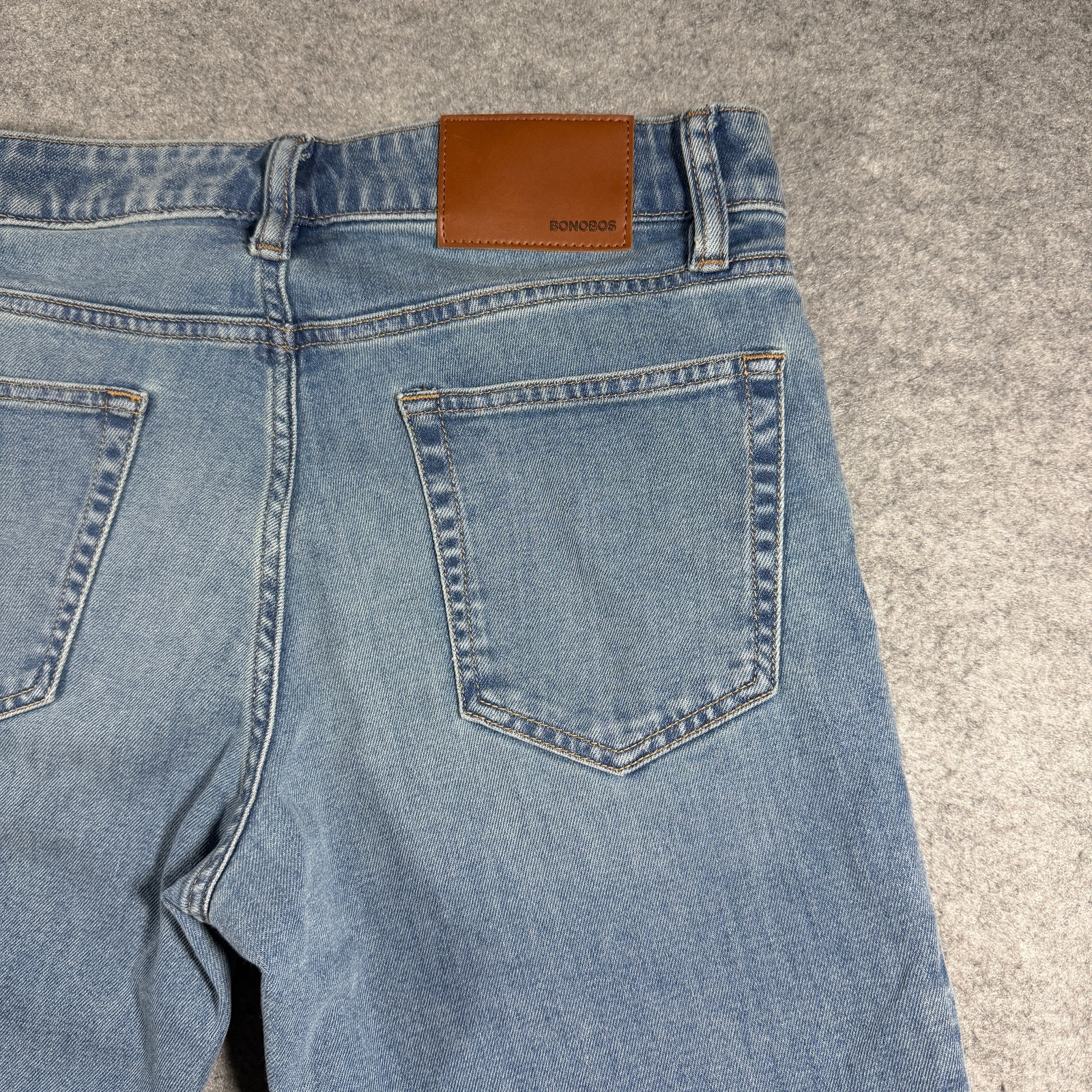 Bonobos Jeans Mens 31x30 Light Blue Wash Slim Fit Stretch Denim Five Pocket thumbnail 5