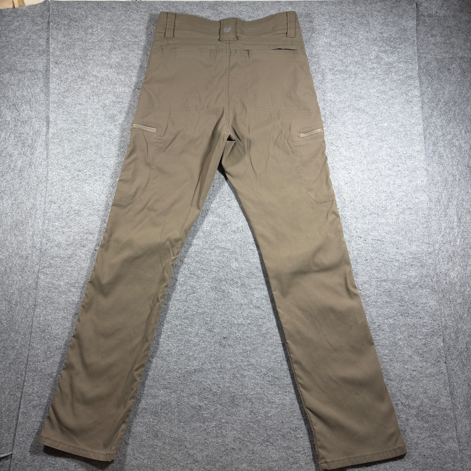Wrangler ATG Cargo Pants Mens 30x32 Khaki Zip Pockets Articulated Knees Utility thumbnail 2