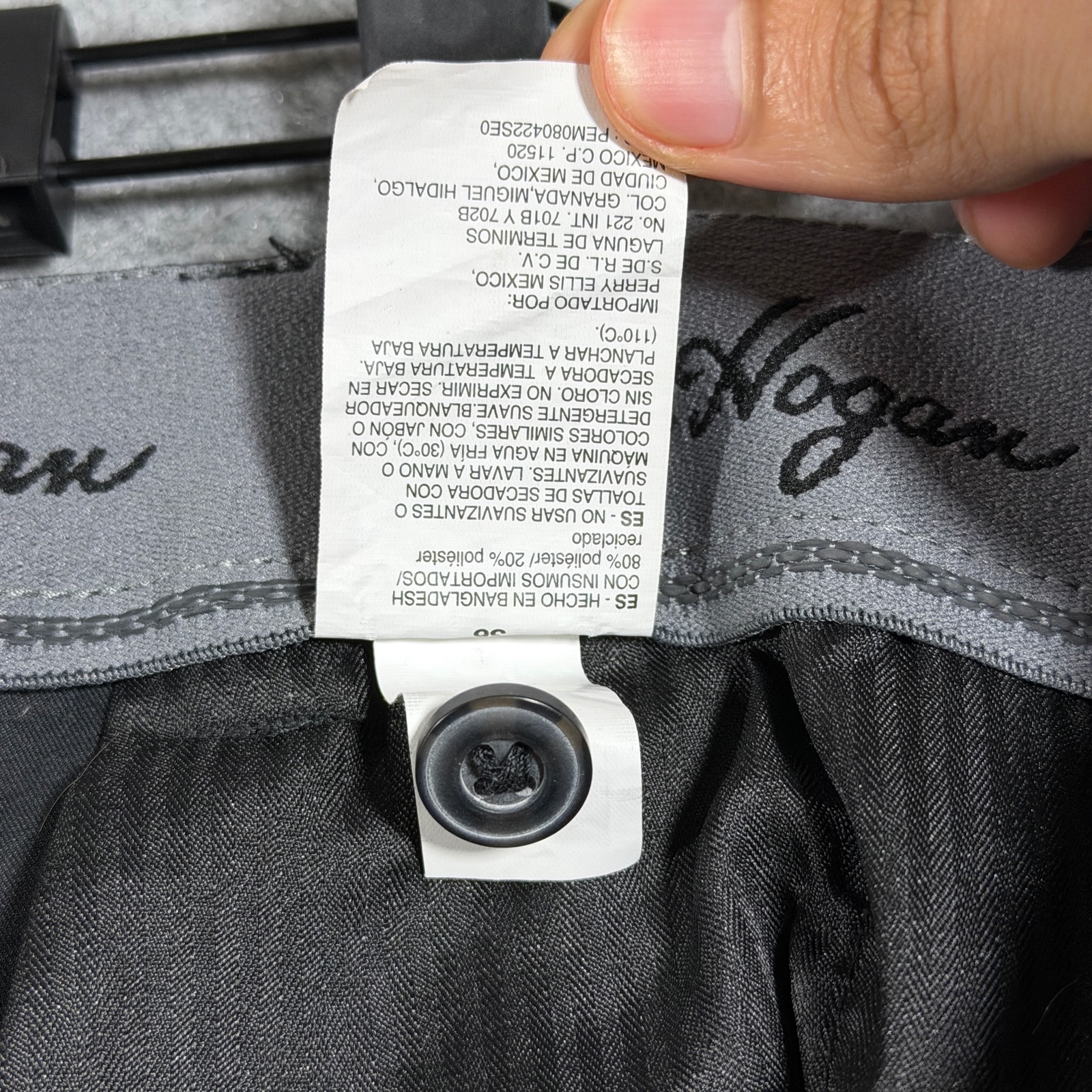 Ben Hogan Golf Shorts Mens 36 Black Flat Front Chino Stretch Lightweight thumbnail 8