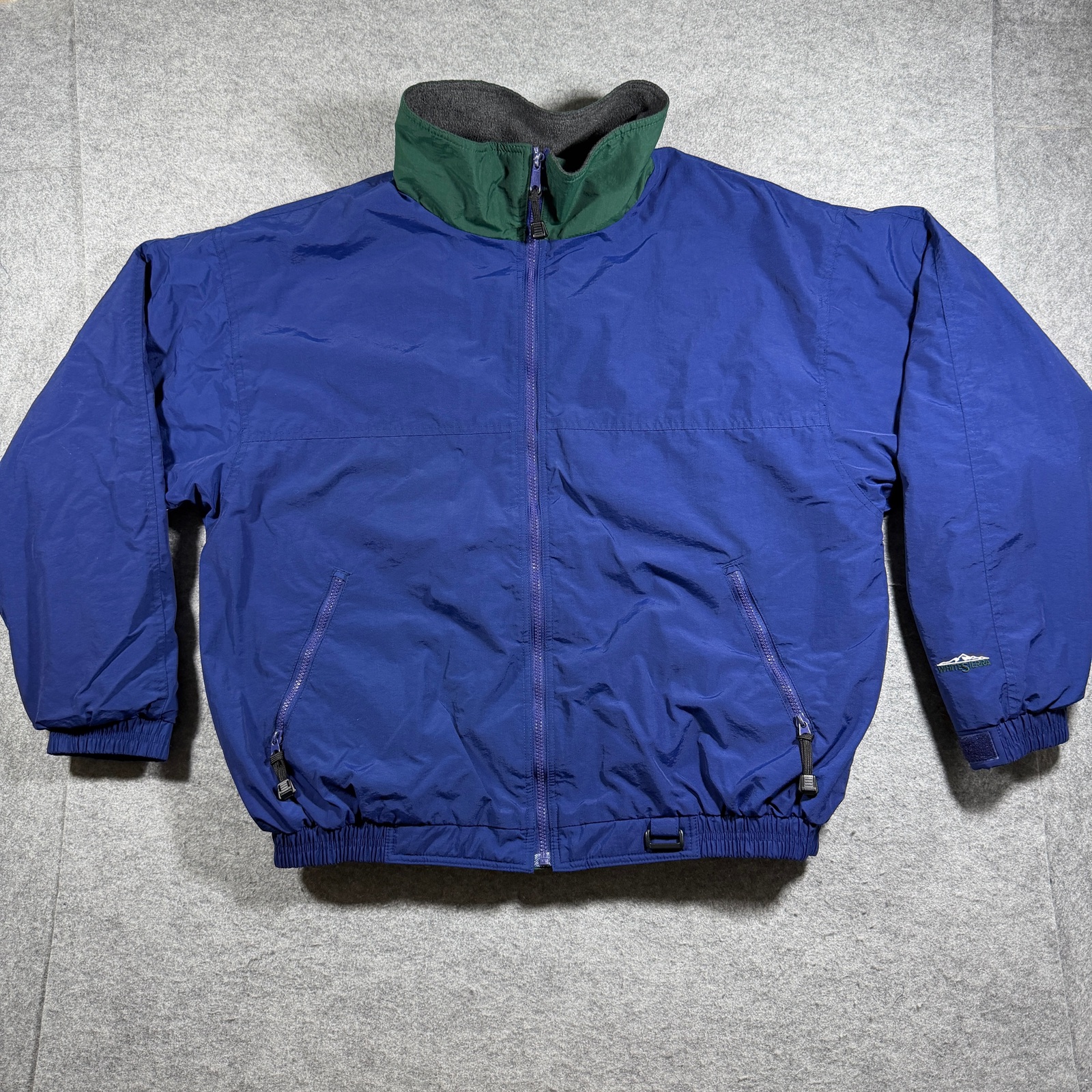 Vintage White Sierra Ski Snowboard Jacket Mens XL Fleece Lined Water Resistant