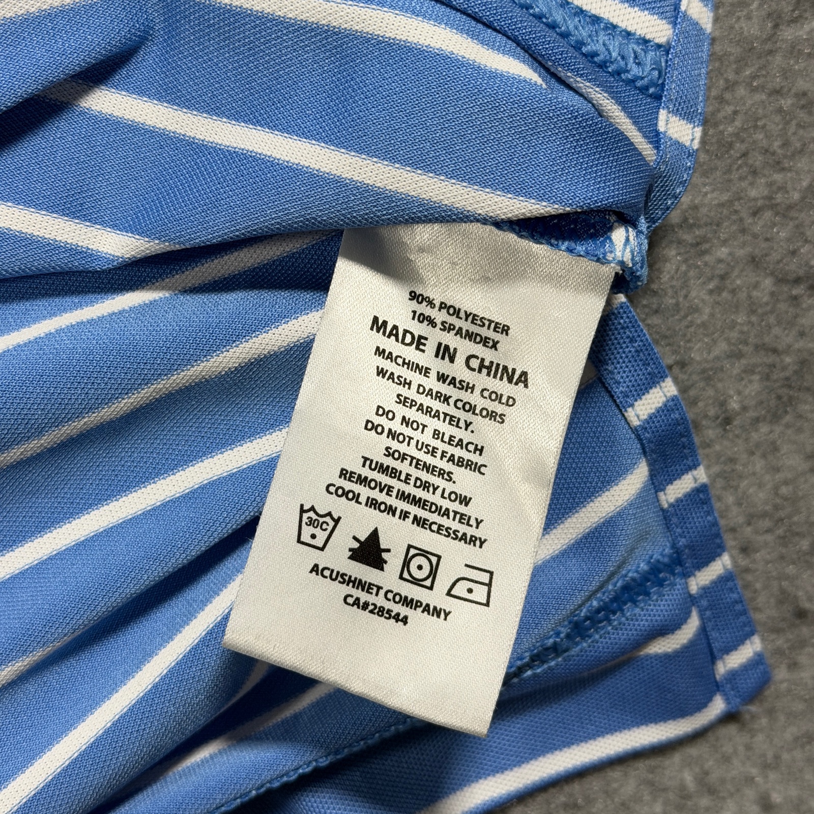 FootJoy Golf Polo Mens M Blue Striped Breathable Moisture Wicking Preppy Stretch thumbnail 9