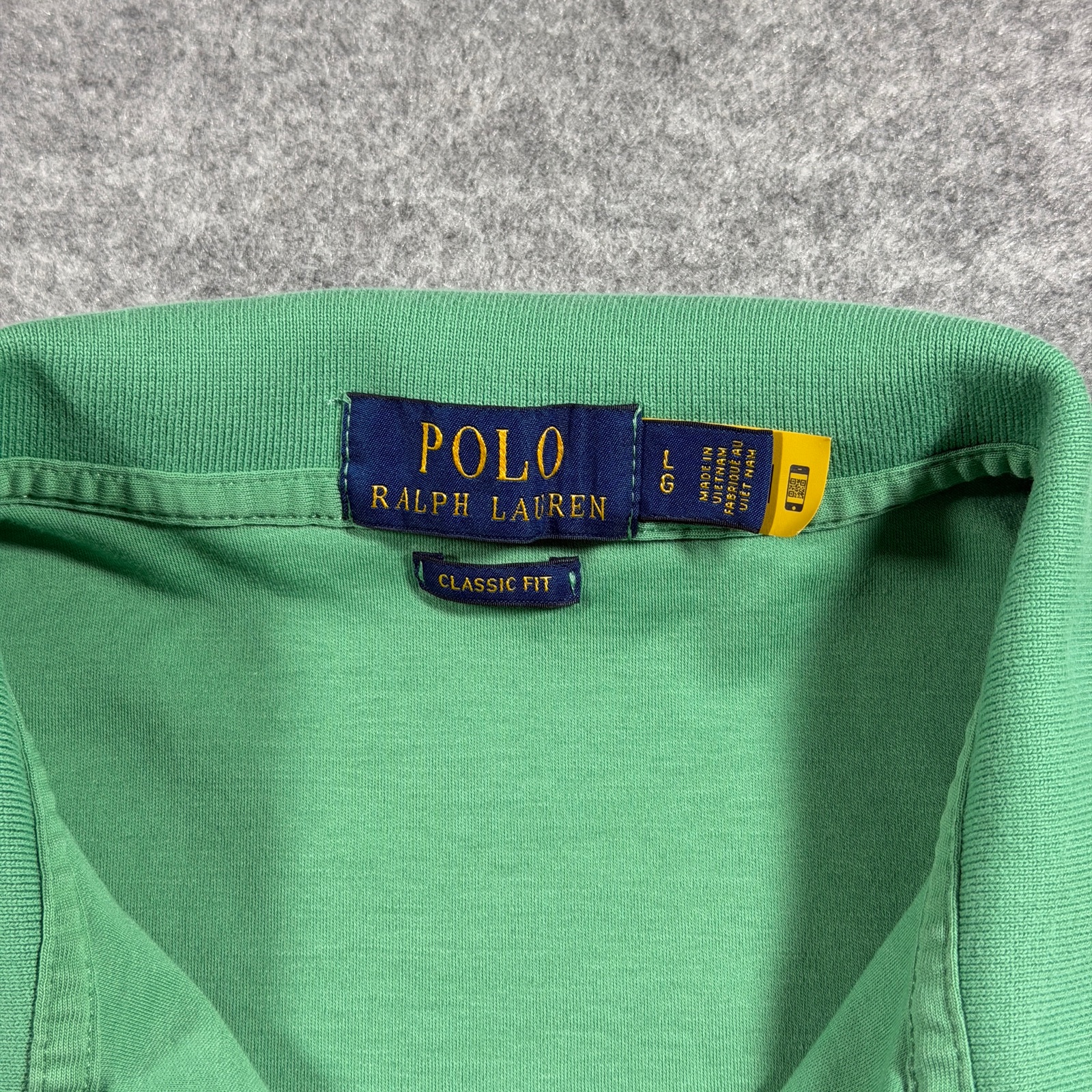 Polo Ralph Lauren Polo Shirt Mens L Green Classic Fit Soft Cotton Preppy Golf thumbnail 4