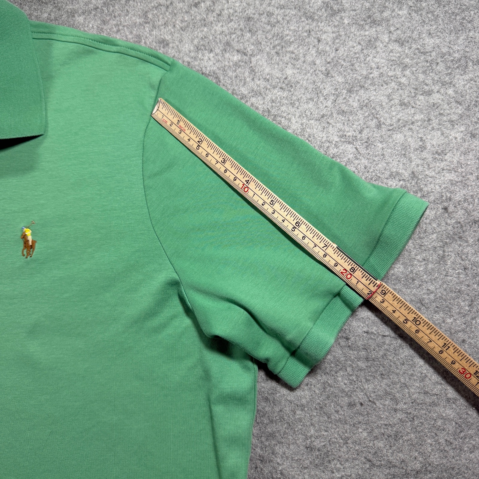Polo Ralph Lauren Polo Shirt Mens L Green Classic Fit Soft Cotton Preppy Golf thumbnail 7