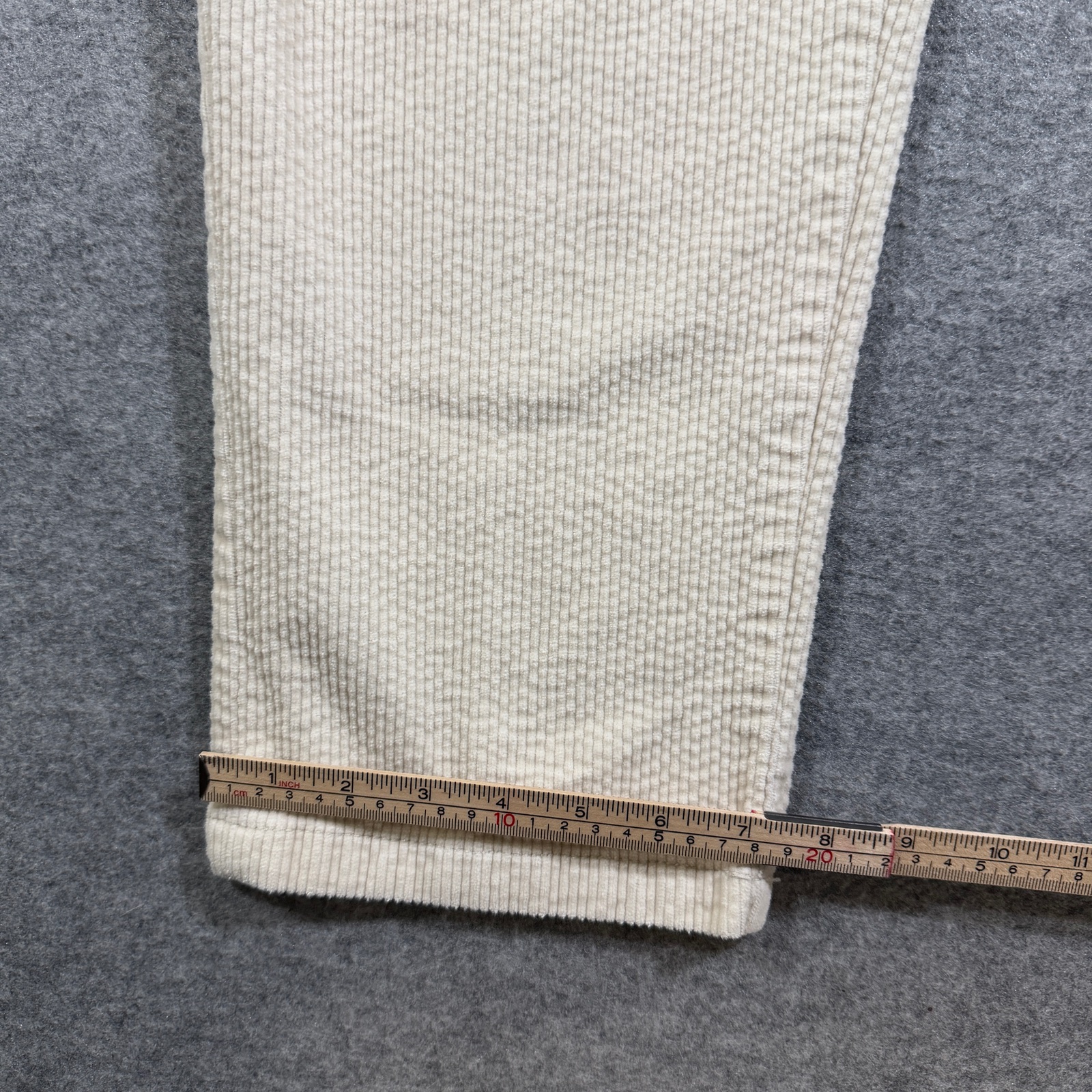 H&M Corduroy Pants Mens 36 Cream Straight Leg Regular Fit Preppy Casual Cotton thumbnail 9
