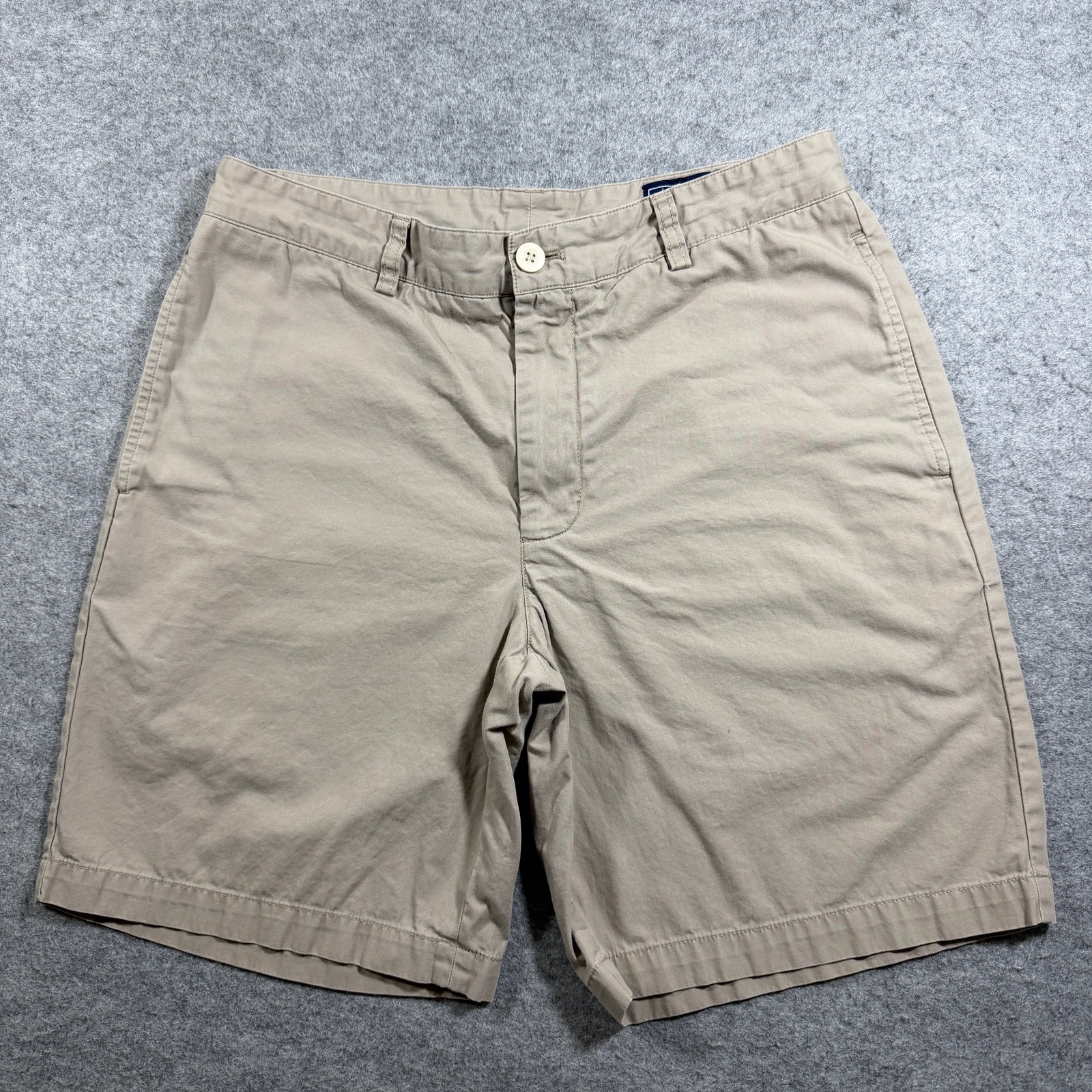 Vineyard Vines Club Shorts Mens 32 Khaki Flat Front Cotton Preppy Golf Summer