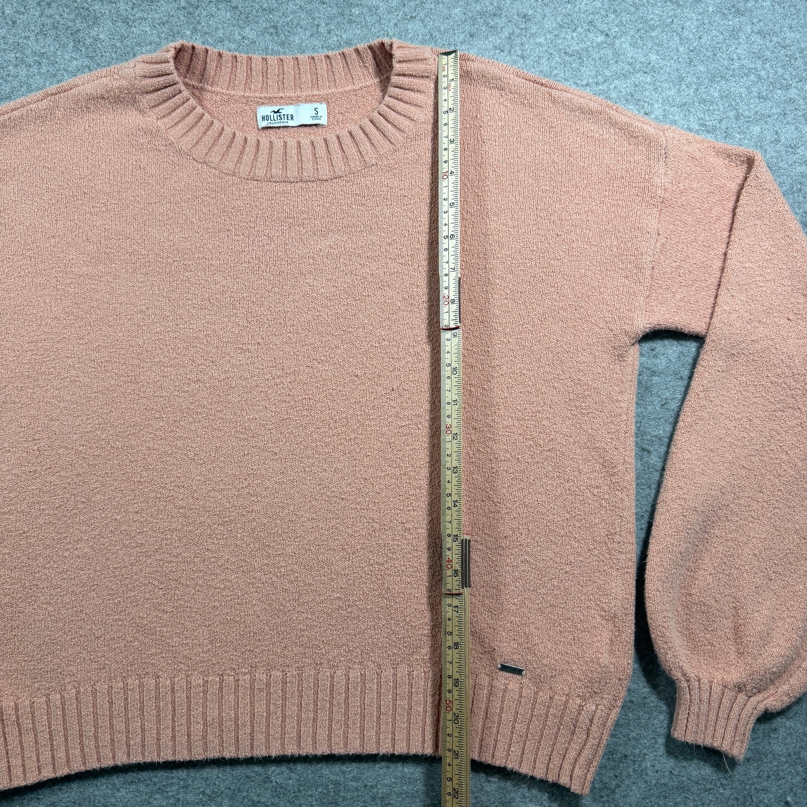 Hollister Sweater Womens S Blush Pink Crewneck Soft Knit Pullover Casual Fall thumbnail 6