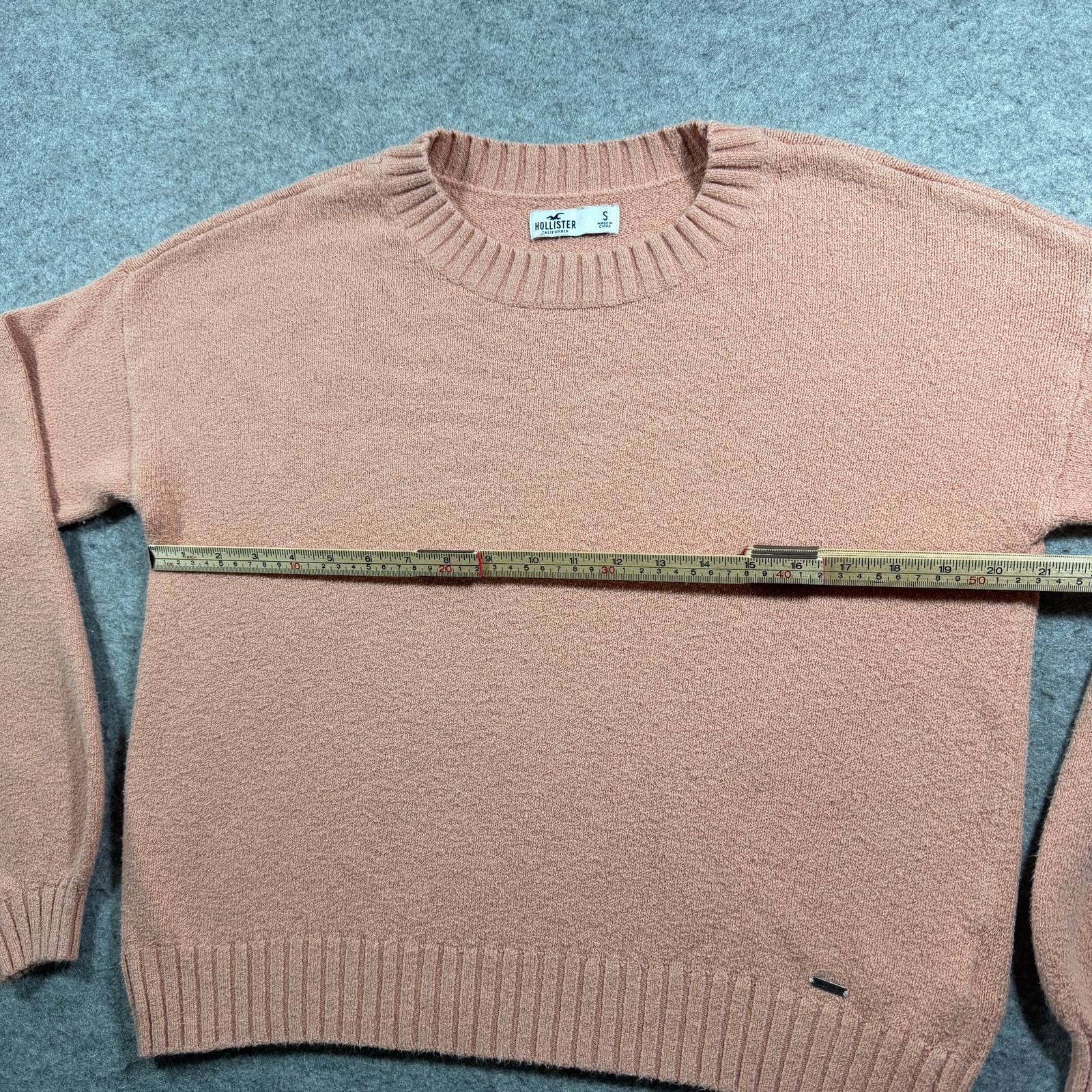 Hollister Sweater Womens S Blush Pink Crewneck Soft Knit Pullover Casual Fall thumbnail 7