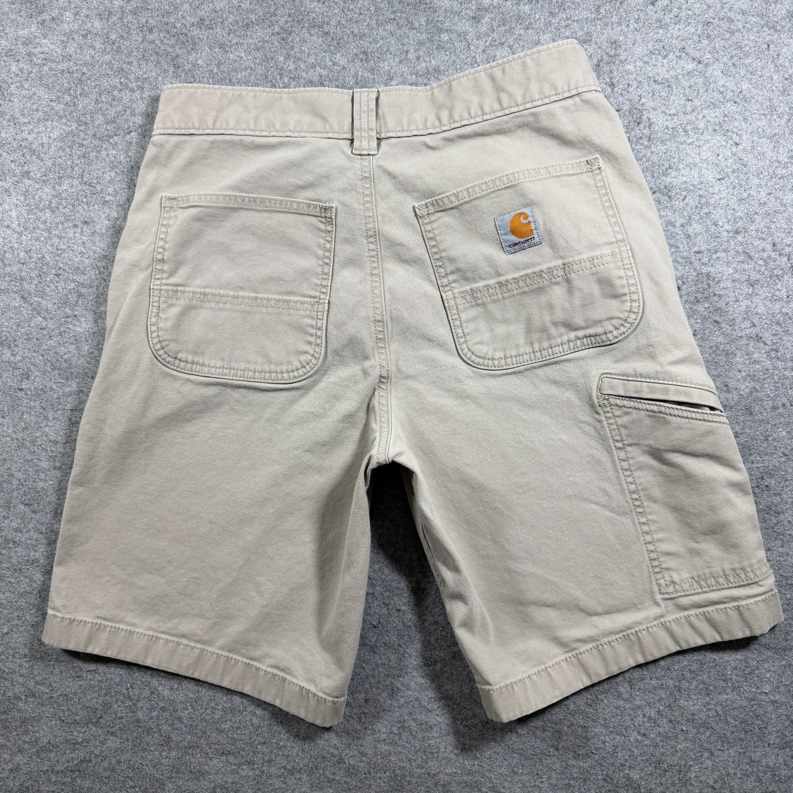 Carhartt Rugged Flex Shorts Mens 30 Khaki Relaxed Fit Carpenter Workwear Utility thumbnail 2