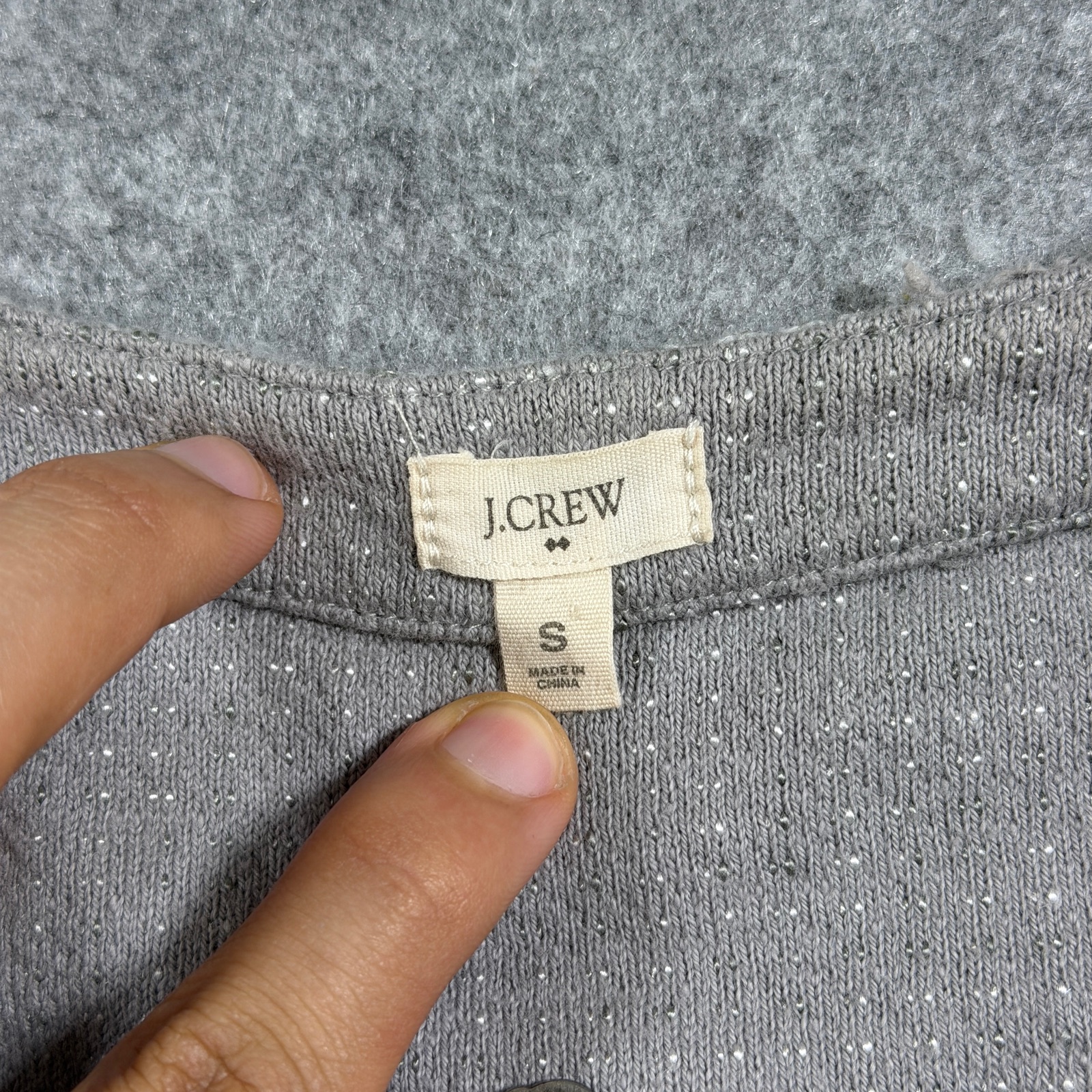 J.Crew Boucle Tweed Peplum Jacket Womens S Gray Full Zip Career Business Casual thumbnail 5