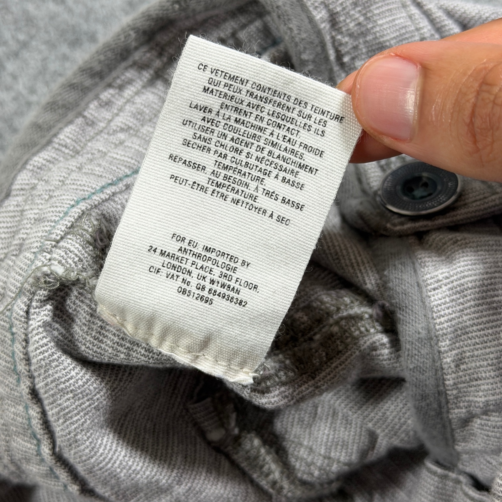Pilcro And The Letterpress Shorts Womens 6 Gray Linen Cuffed Hem Casual Preppy thumbnail 10