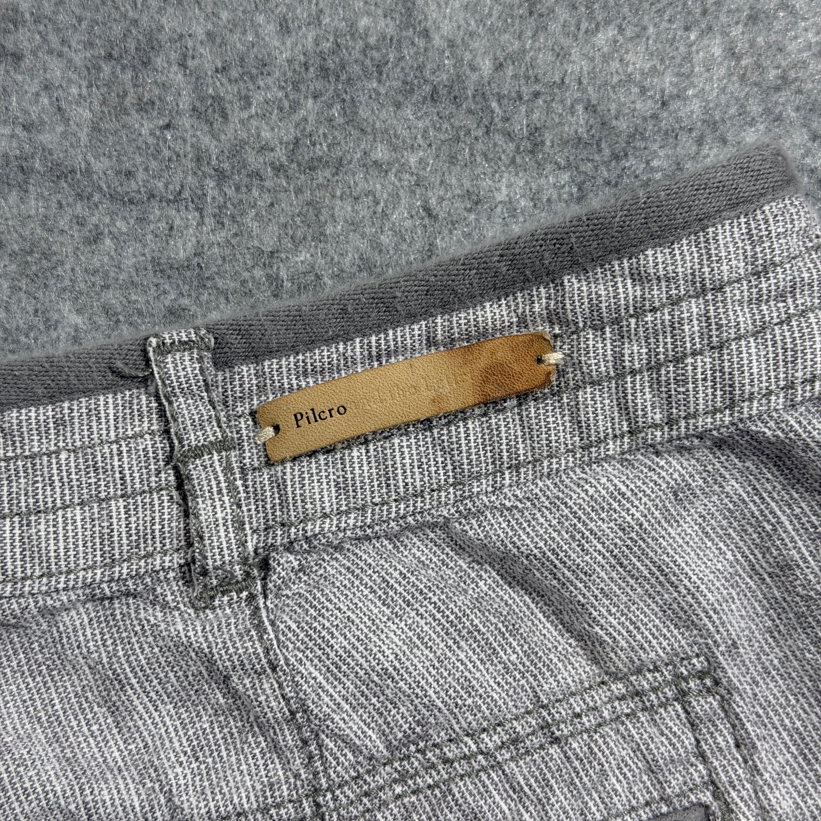Pilcro And The Letterpress Shorts Womens 6 Gray Linen Cuffed Hem Casual Preppy thumbnail 12