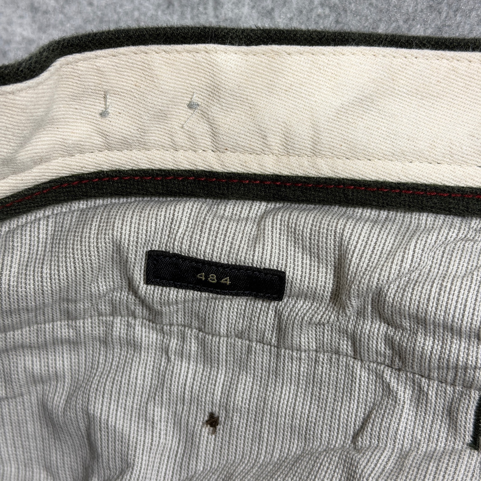 J.Crew 484 Chino Pants Mens 32x34 Olive Brushed Cotton Twill Slim Fit Preppy thumbnail 6