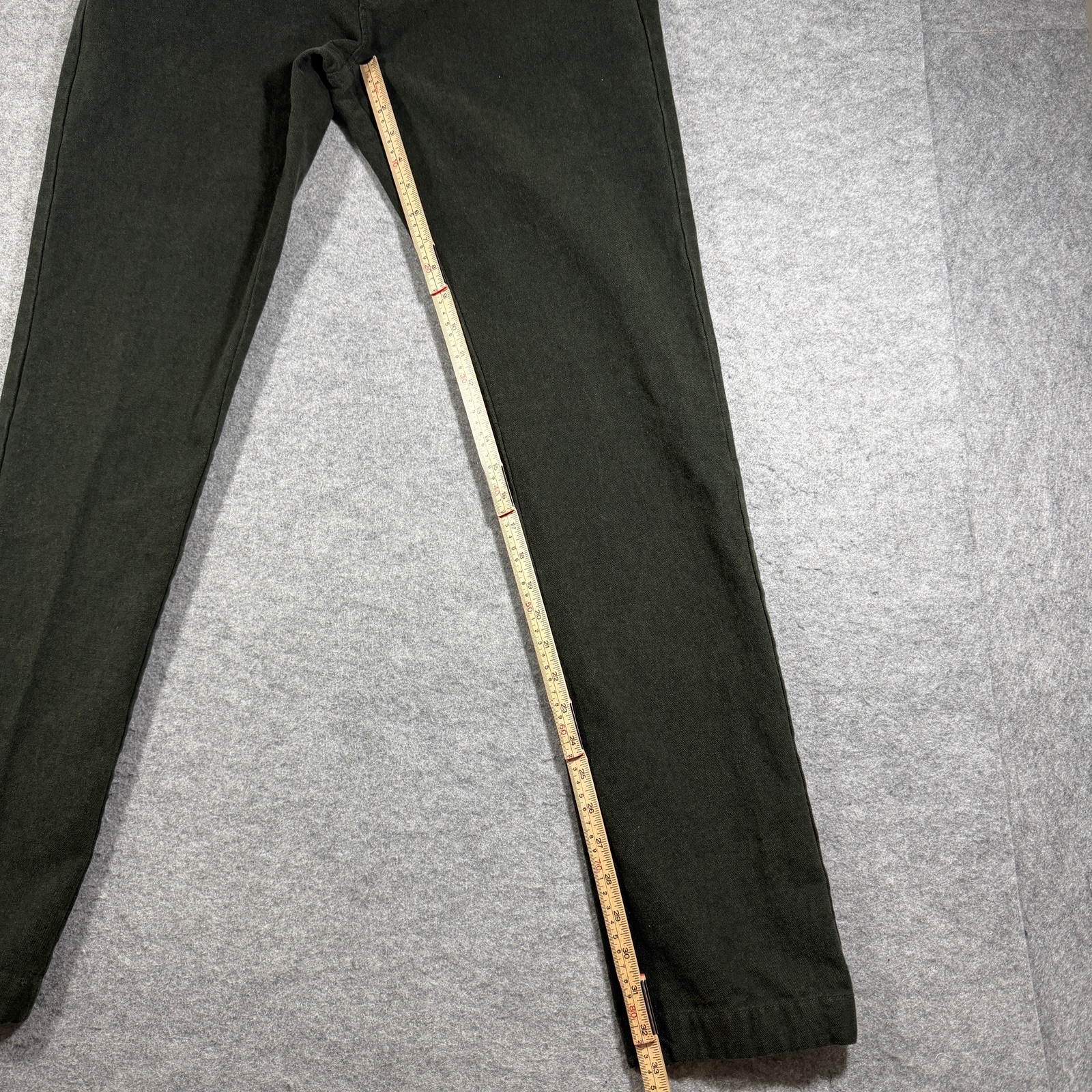 J.Crew 484 Chino Pants Mens 32x34 Olive Brushed Cotton Twill Slim Fit Preppy thumbnail 8