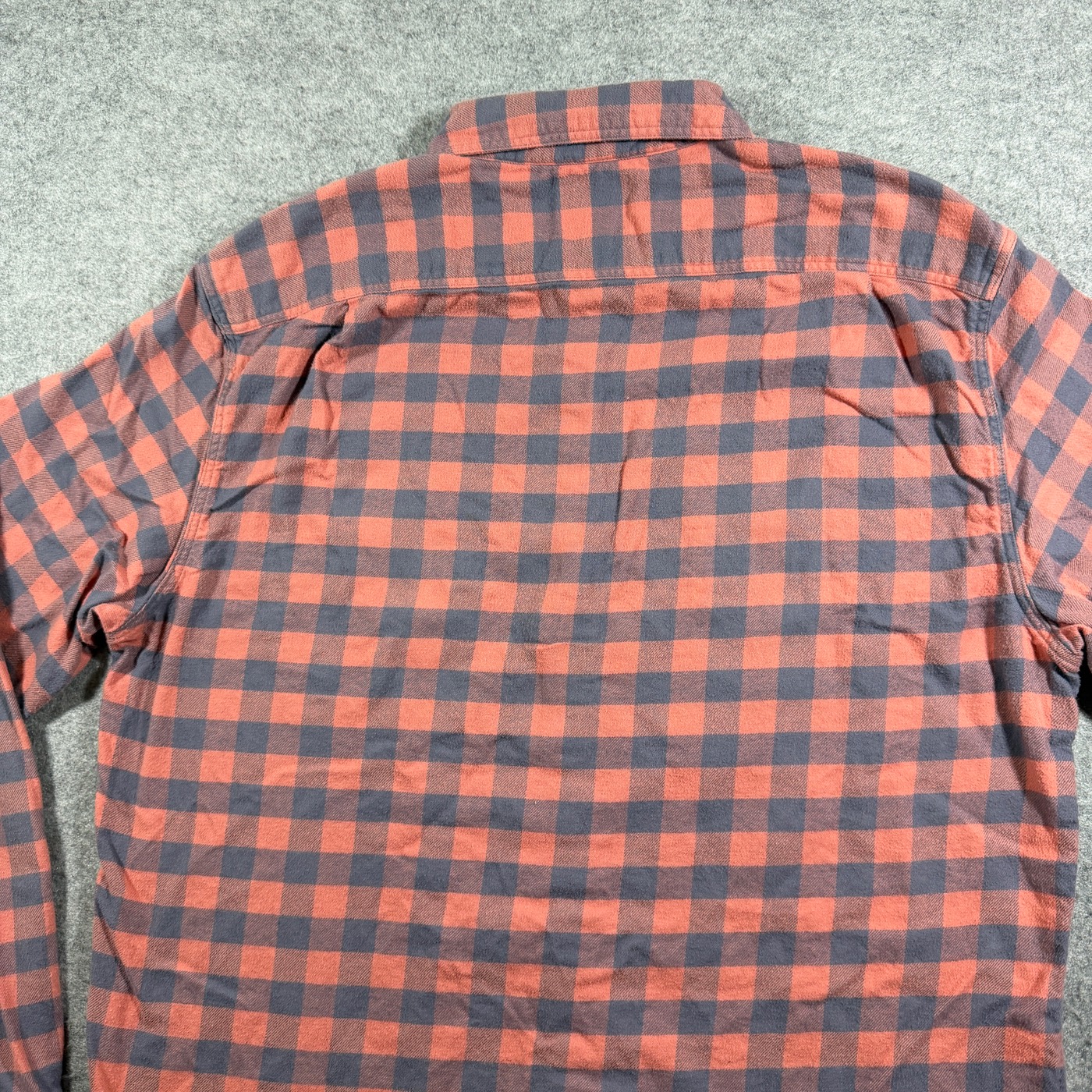 J.Crew Flannel Shirt Mens L Red Blue Buffalo Plaid Cotton Button Up Workwear thumbnail 5