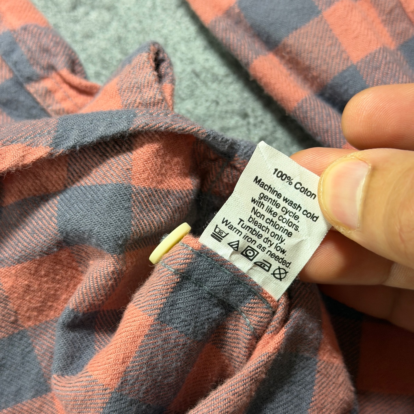 J.Crew Flannel Shirt Mens L Red Blue Buffalo Plaid Cotton Button Up Workwear thumbnail 10