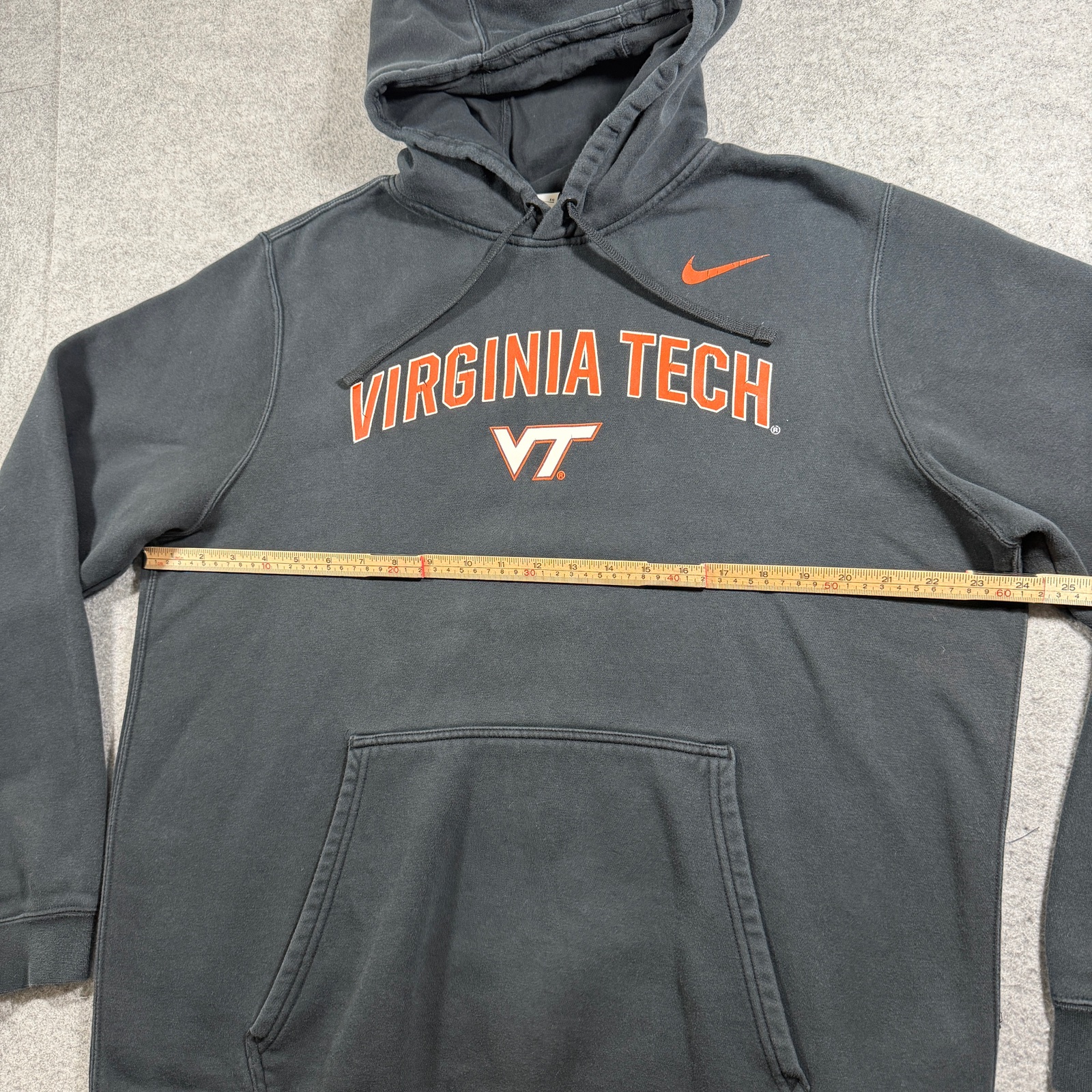 Nike Virginia Tech Hokies Club Fleece Hoodie Mens XL Black Soft Drawstring thumbnail 6