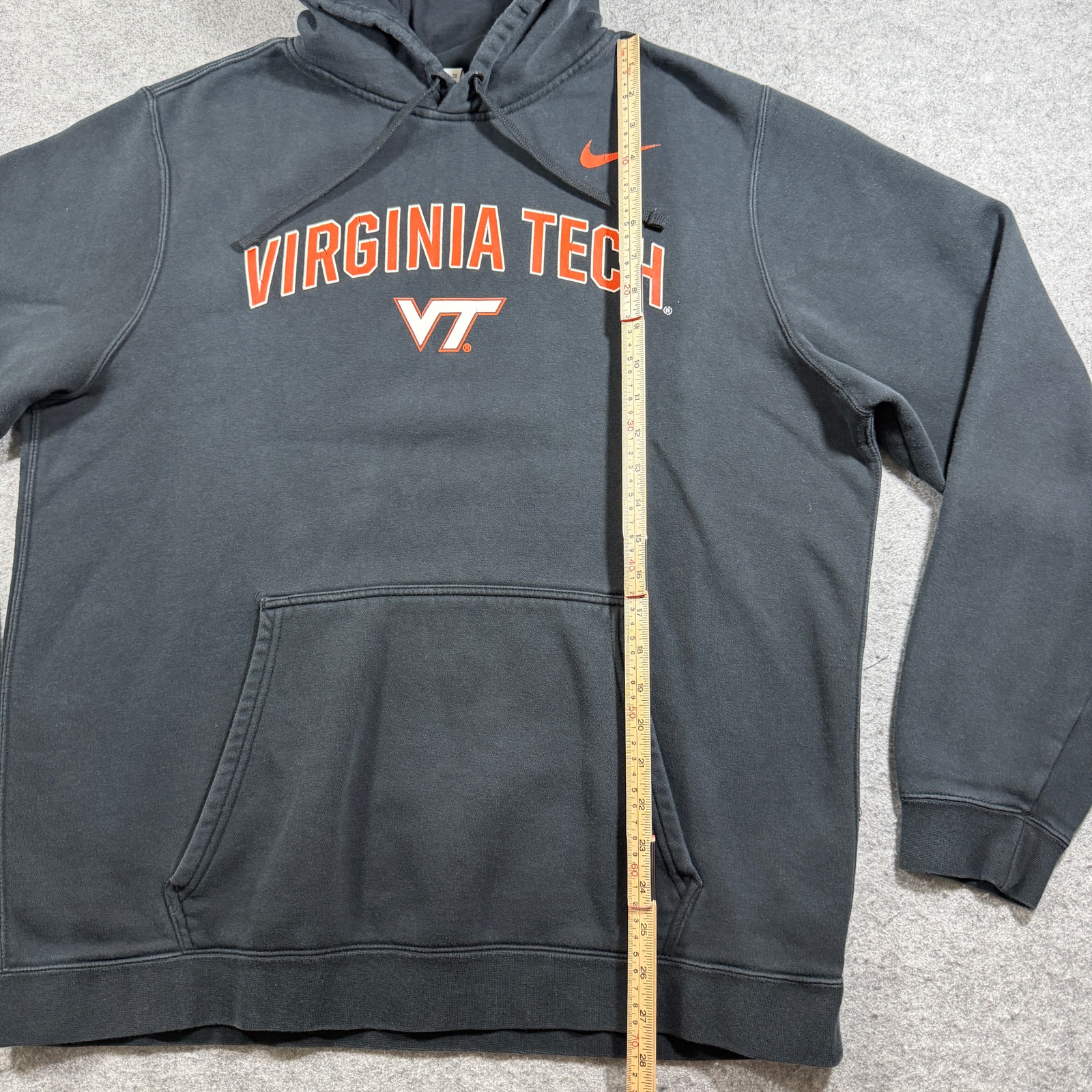 Nike Virginia Tech Hokies Club Fleece Hoodie Mens XL Black Soft Drawstring thumbnail 7