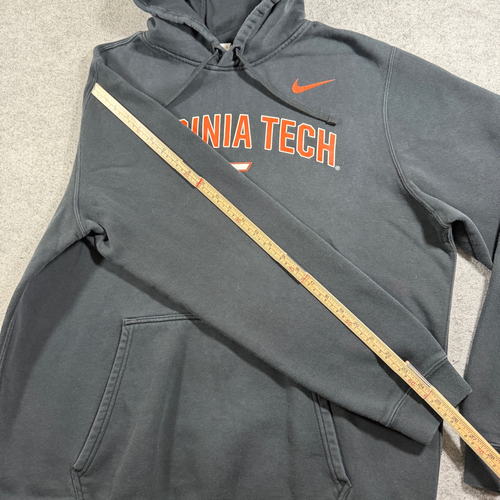 Nike Virginia Tech Hokies Club Fleece Hoodie Mens XL Black Soft Drawstring thumbnail 8