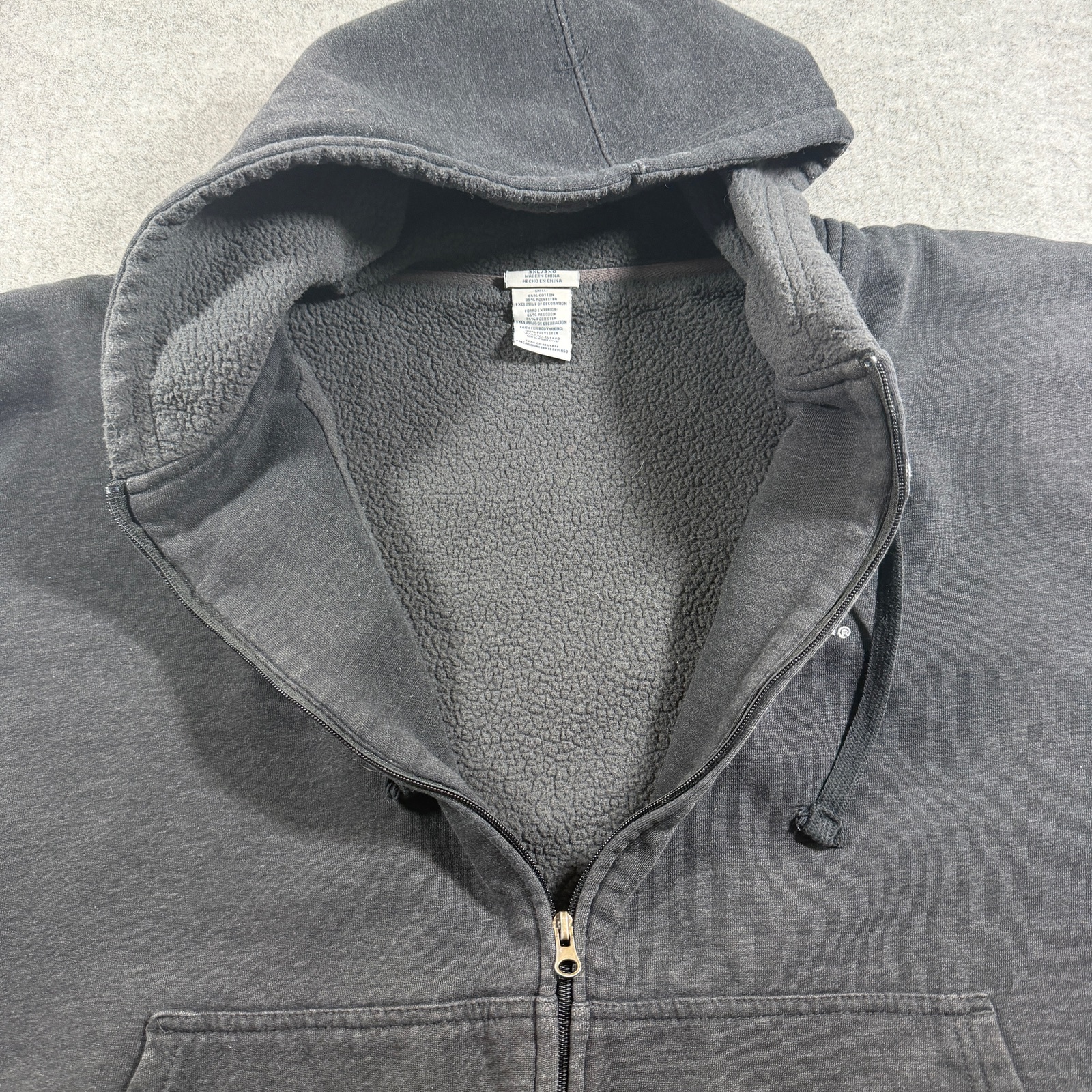 Kentucky Wildcats UK Full Zip Hoodie Mens 3XL Black Fleece Lined Drawstring NCAA thumbnail 4