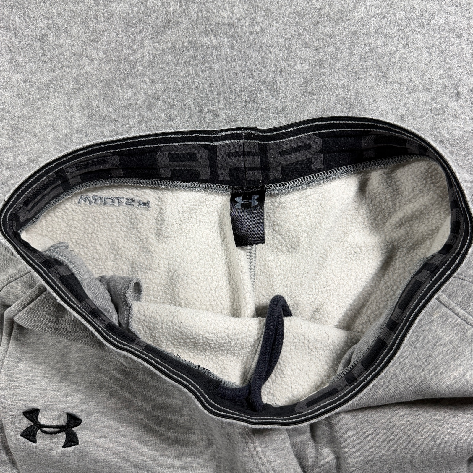 Under Armour Storm Fleece Sweatpants Mens M Gray Straight Leg Lounge Heavyweight thumbnail 4