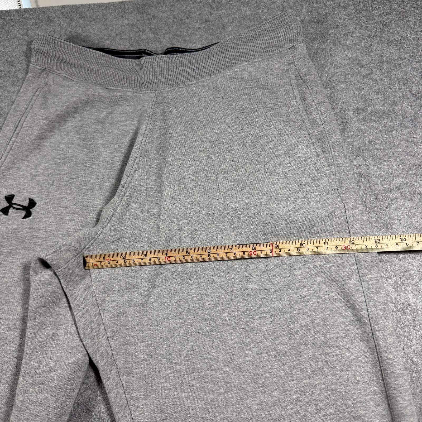 Under Armour Storm Fleece Sweatpants Mens M Gray Straight Leg Lounge Heavyweight thumbnail 9