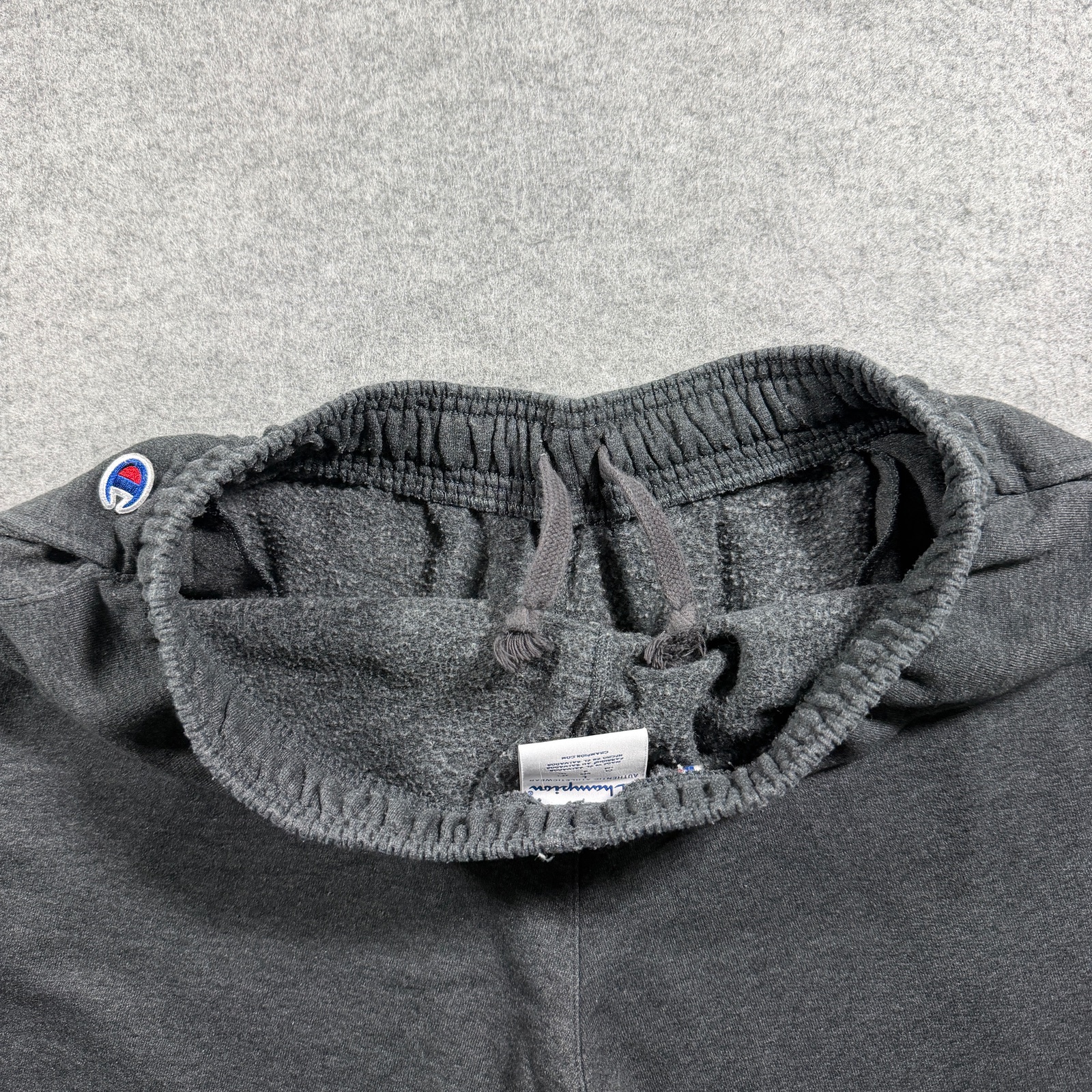 Champion TCU Joggers Mens L Charcoal Gray Fleece Elastic Waist Drawstring Pants thumbnail 3