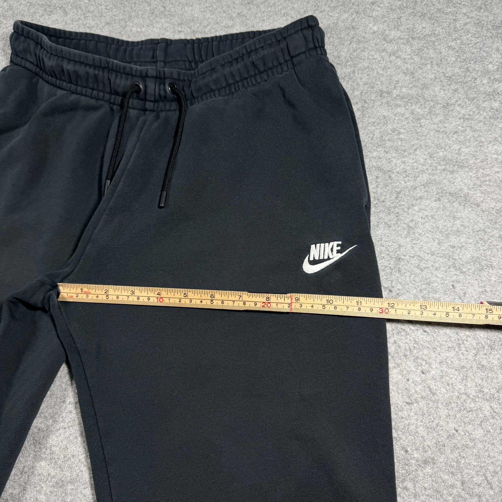 Nike Club Fleece Joggers Mens S Black Training Athletic Sweatpants Drawstring thumbnail 8