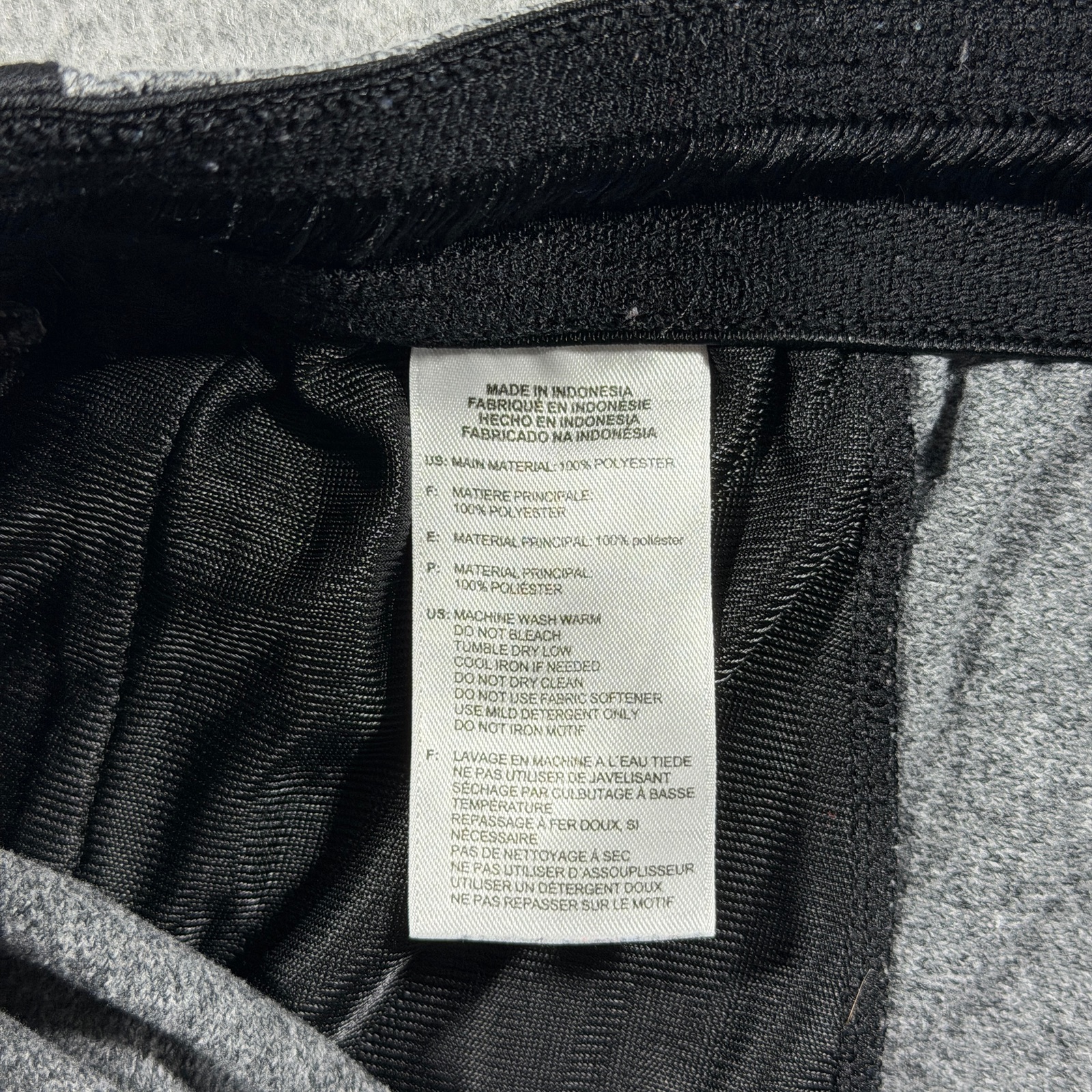 Adidas Joggers Mens L Heather Gray Black 3 Stripe Tapered Lounge Athletic thumbnail 9