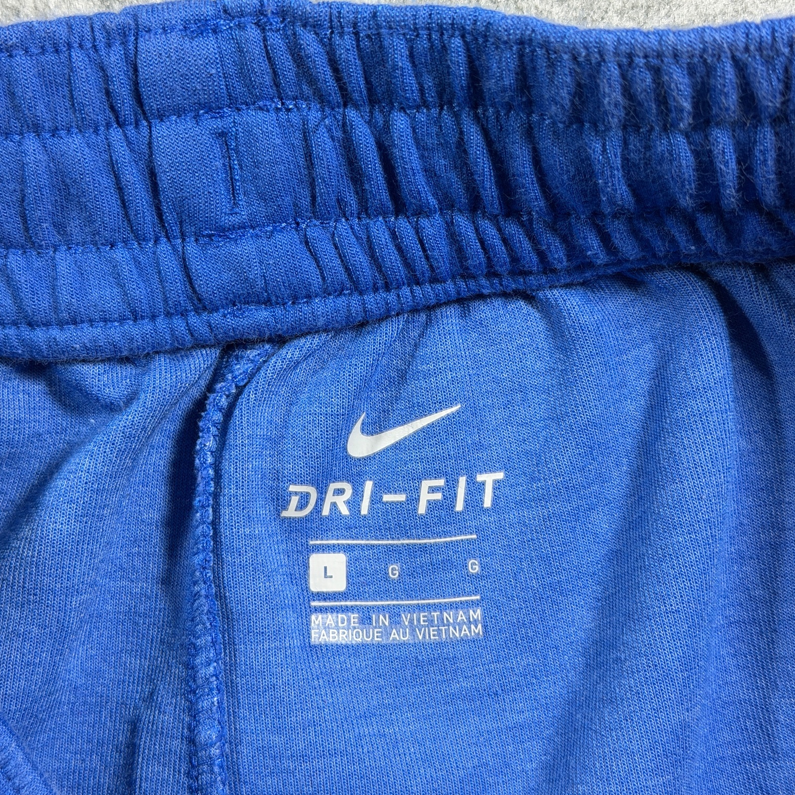 Nike Dri-FIT Joggers Mens L Blue Mesh Side Panels Running Training Athletic thumbnail 3