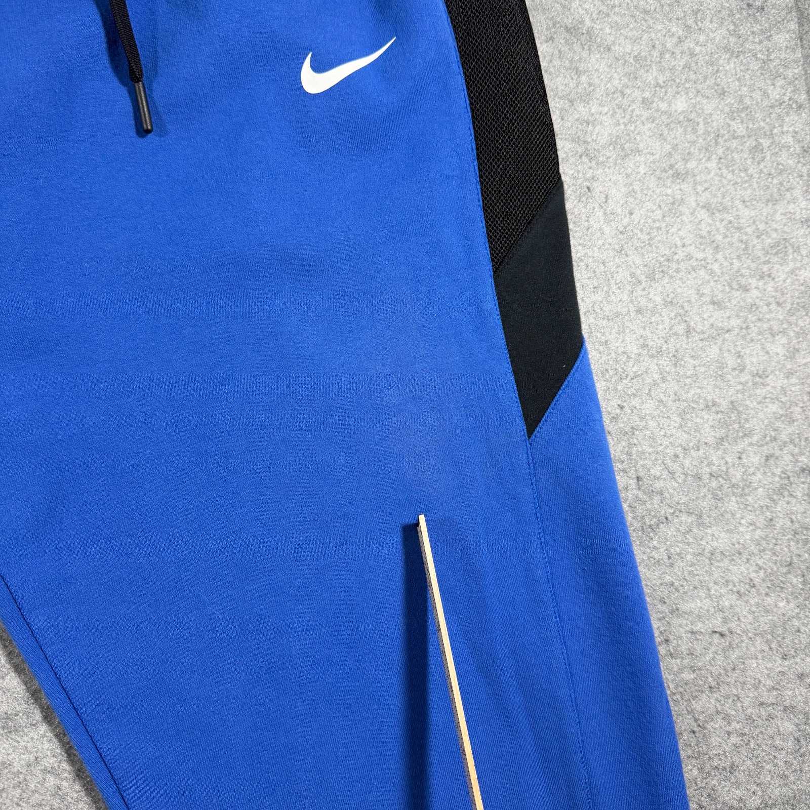 Nike Dri-FIT Joggers Mens L Blue Mesh Side Panels Running Training Athletic thumbnail 4
