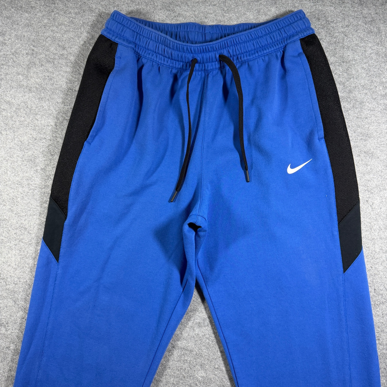 Nike Dri-FIT Joggers Mens L Blue Mesh Side Panels Running Training Athletic thumbnail 5