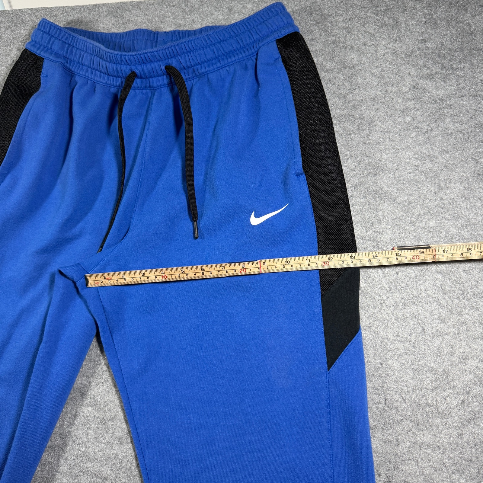 Nike Dri-FIT Joggers Mens L Blue Mesh Side Panels Running Training Athletic thumbnail 8