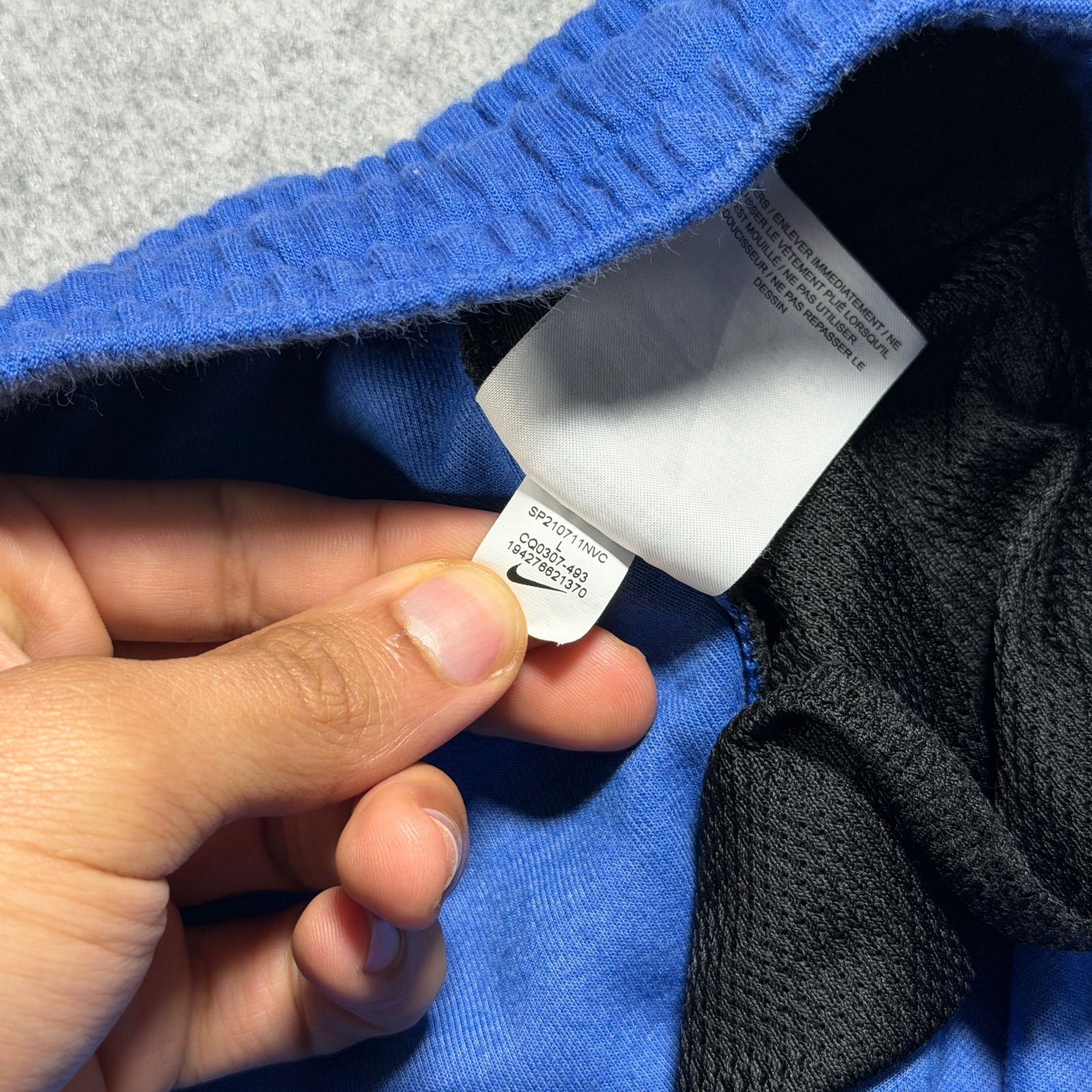 Nike Dri-FIT Joggers Mens L Blue Mesh Side Panels Running Training Athletic thumbnail 12